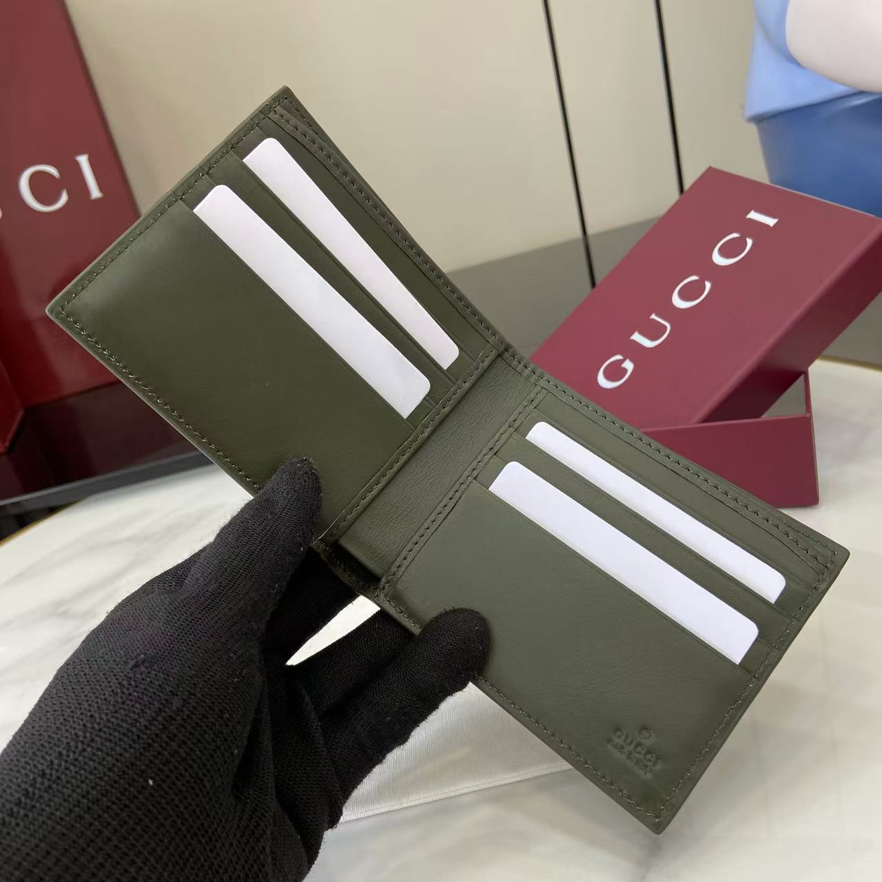 Gucci GG Monogram Bi-fold Wallet - EUR FASHION