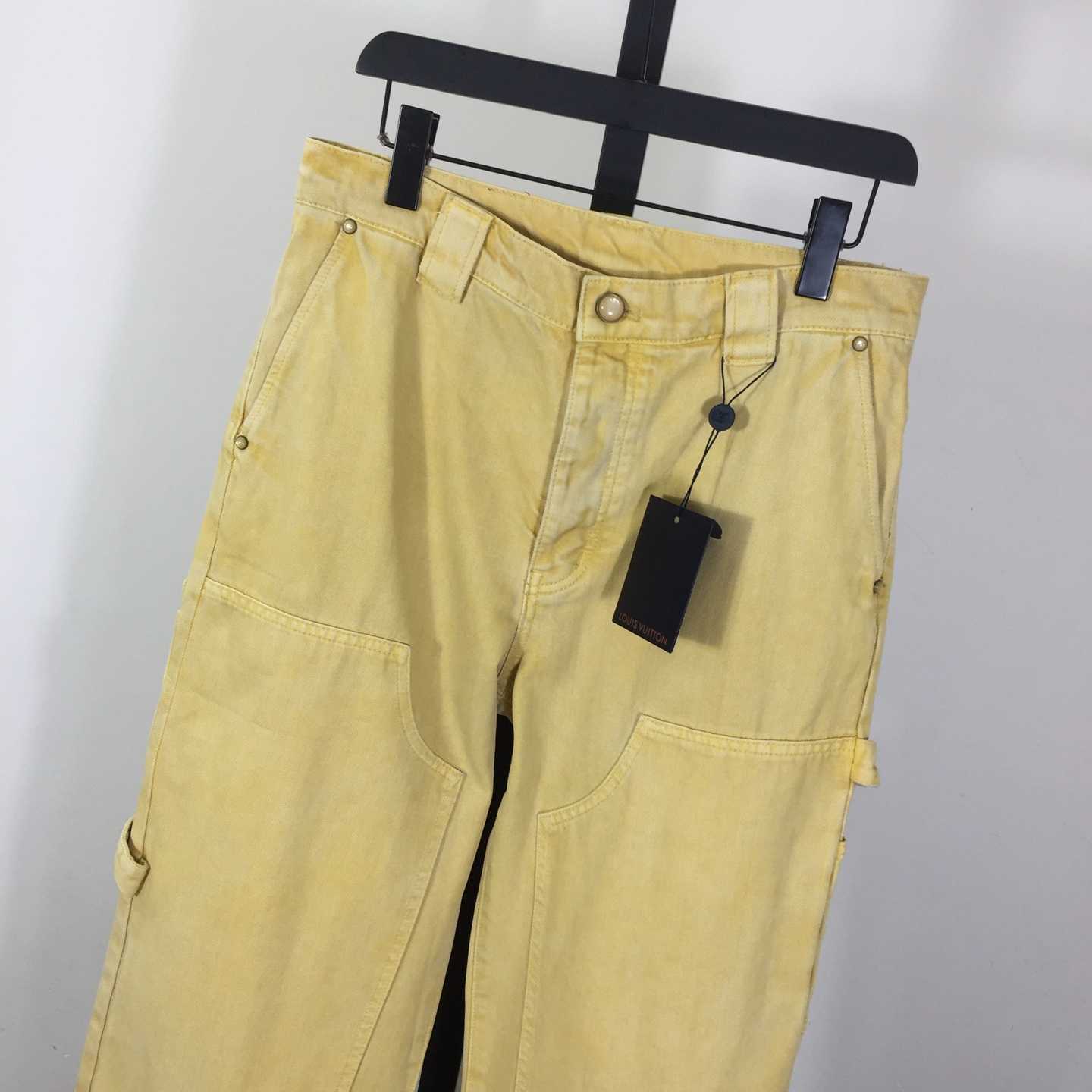 Louis Vuitton Garment-Dyed Denim Carpenter Pants   1AHVCG - EUR FASHION