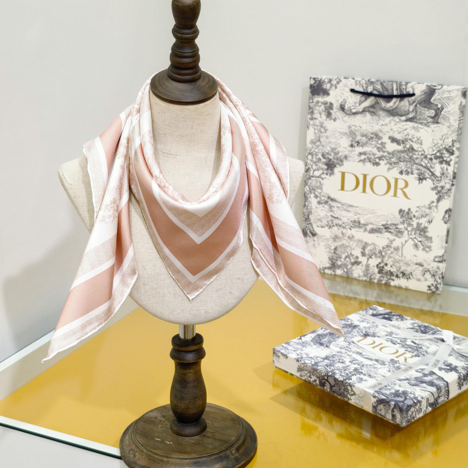 Dior Toile de Jouy Sauvage 90 Square Scarf  - EUR FASHION