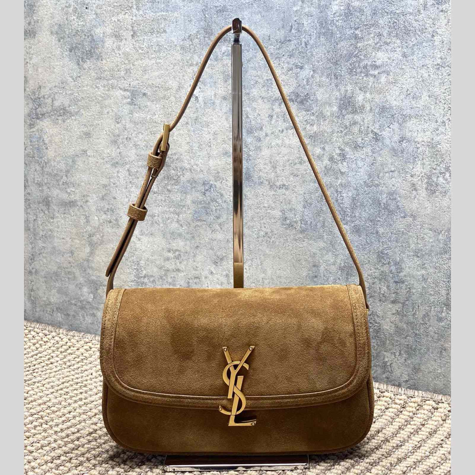 Saint Laurent Solferino Medium In Suede - EUR FASHION