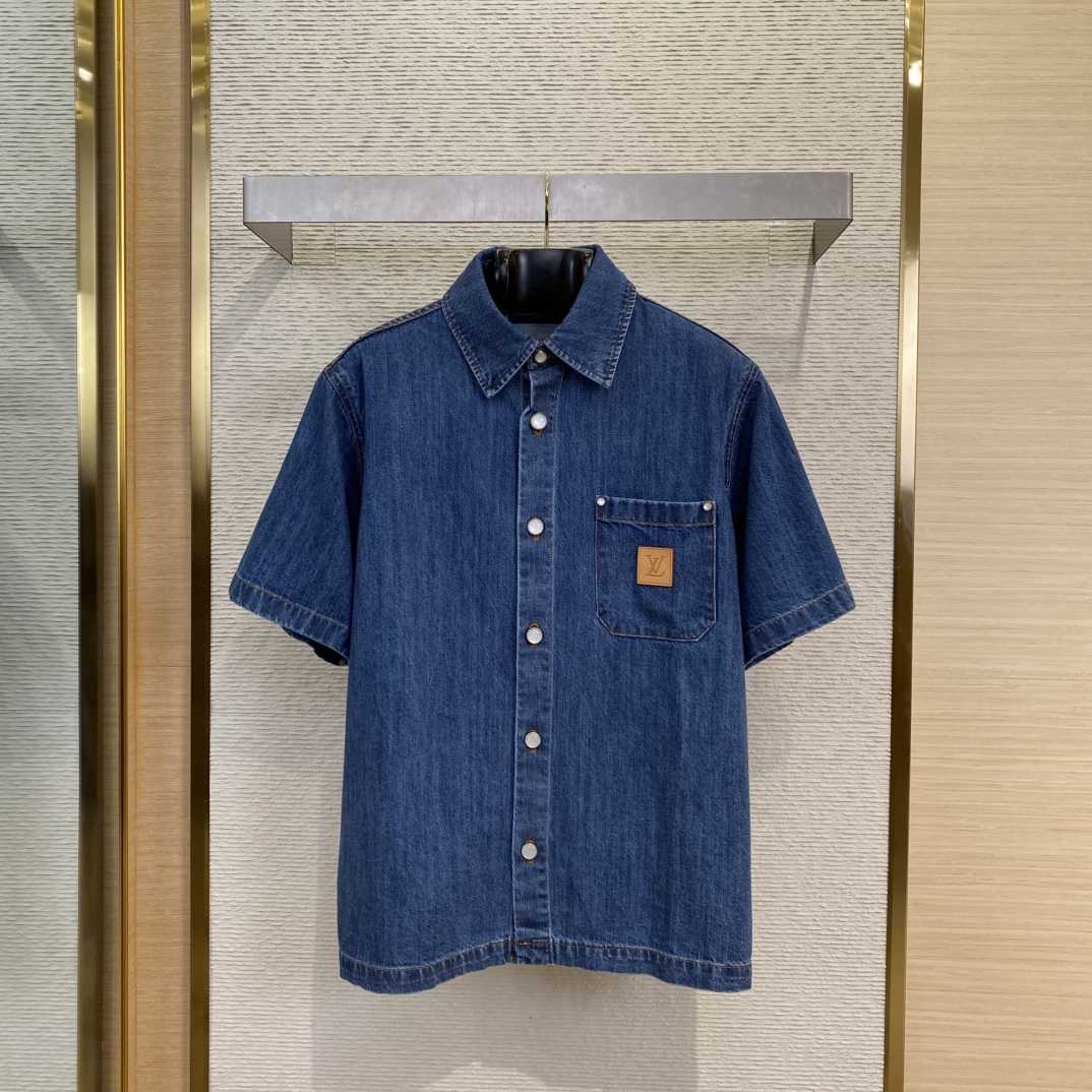 Louis Vuitton Signature Denim Short-Sleeved Shirt - EUR FASHION