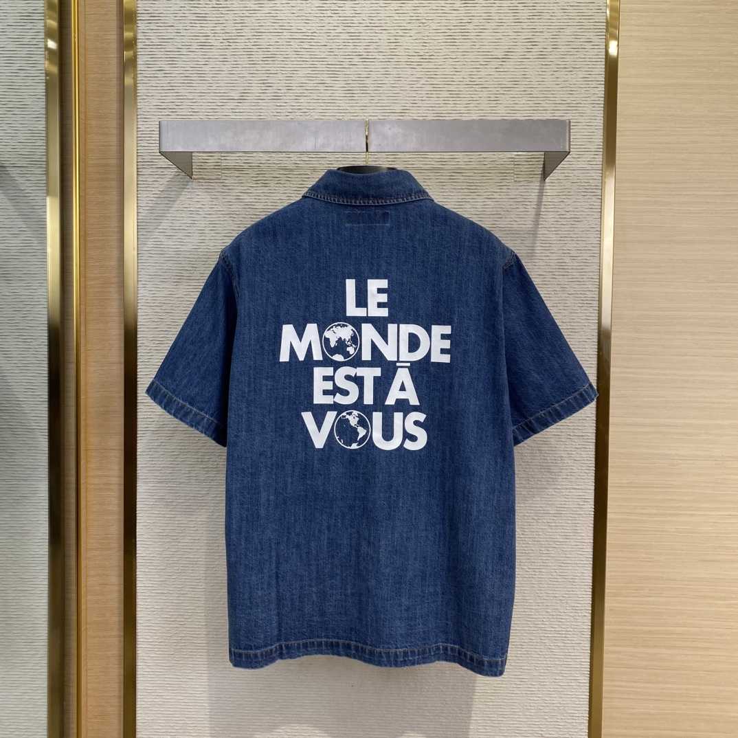 Louis Vuitton Signature Denim Short-Sleeved Shirt - EUR FASHION