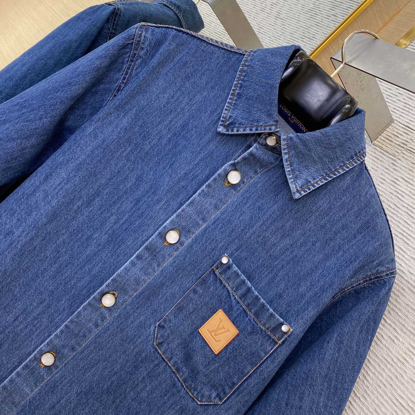 Louis Vuitton Signature Denim Short-Sleeved Shirt - EUR FASHION