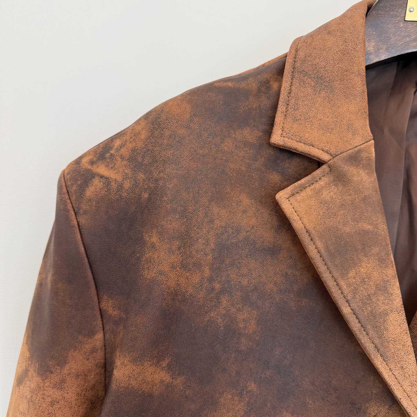 Miu Miu Waxed Suede Leather Jacket - EUR FASHION