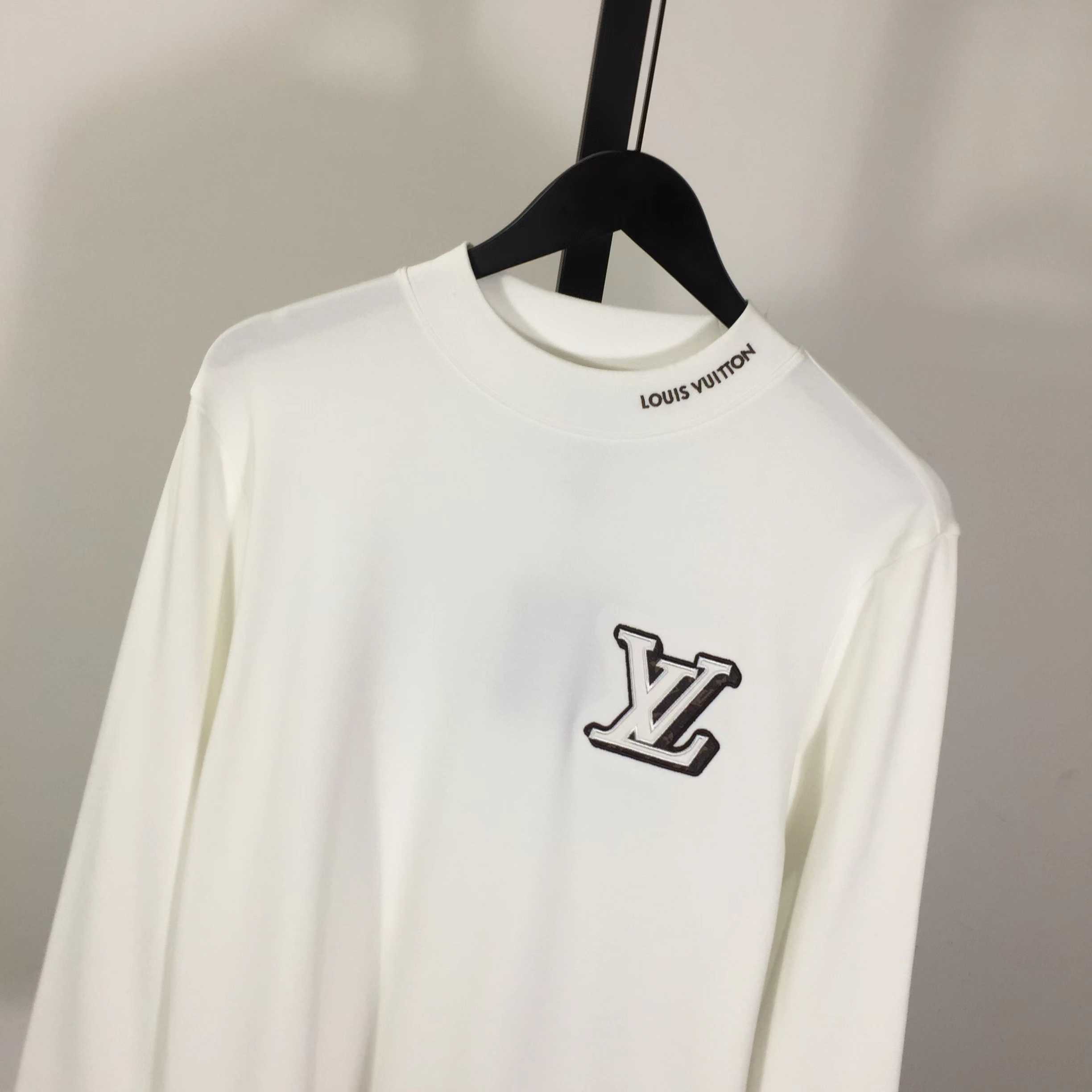 Louis Vuitton Embossed LV Long-Sleeved T-Shirt - EUR FASHION
