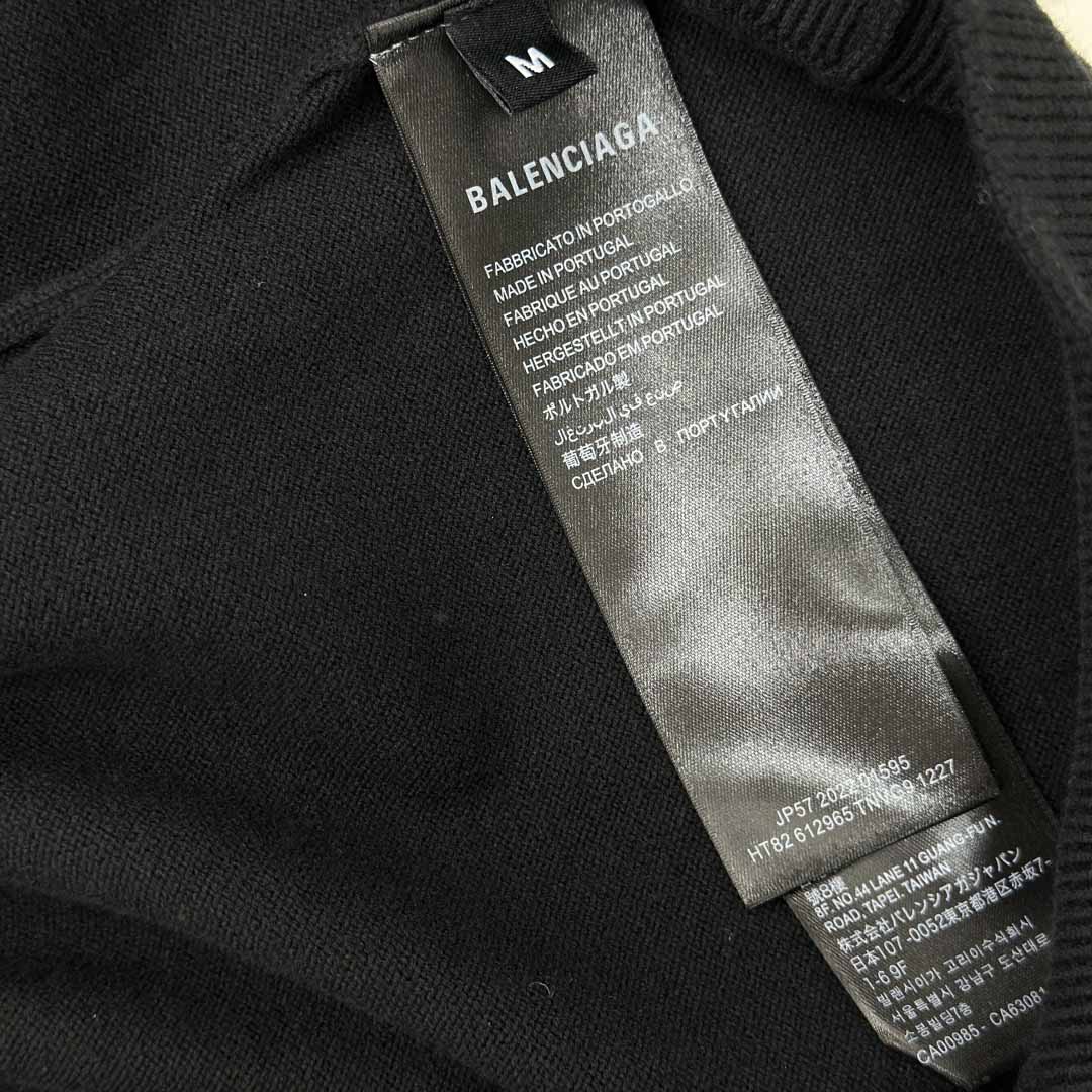 Balenciaga Ski Crewneck Sweater In Black - EUR FASHION