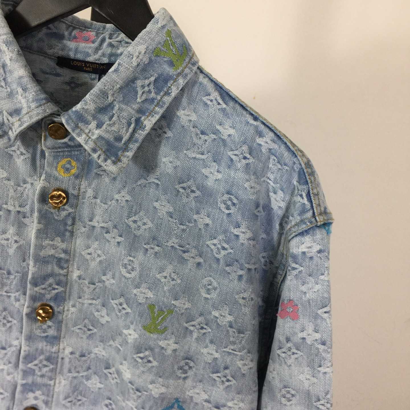 Louis Vuitton Tyler Colorful Card Denim Shirt - EUR FASHION
