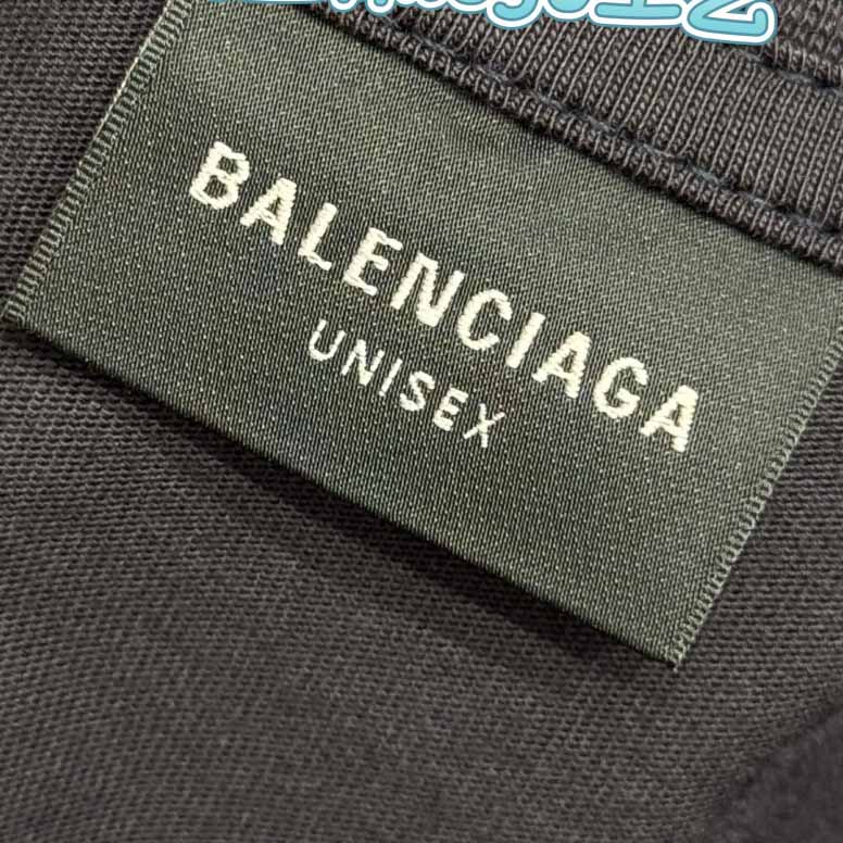 Balenciaga BB Icon Stencil Long Sleeve T-Shirt Large Fit in Black Faded  - EUR FASHION