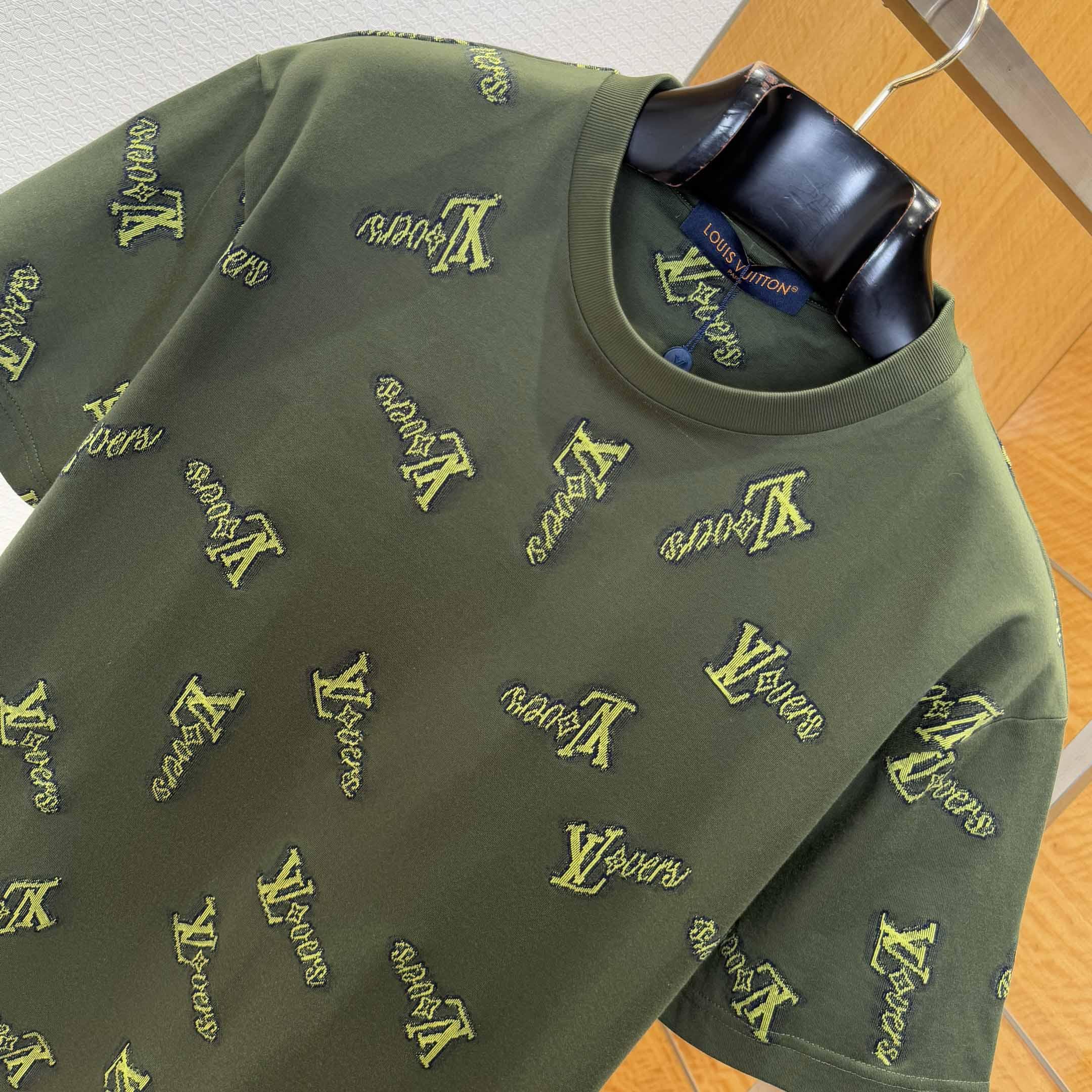 Louis Vuitton Jacquard Cotton T-Shirt   1AGJYS - EUR FASHION