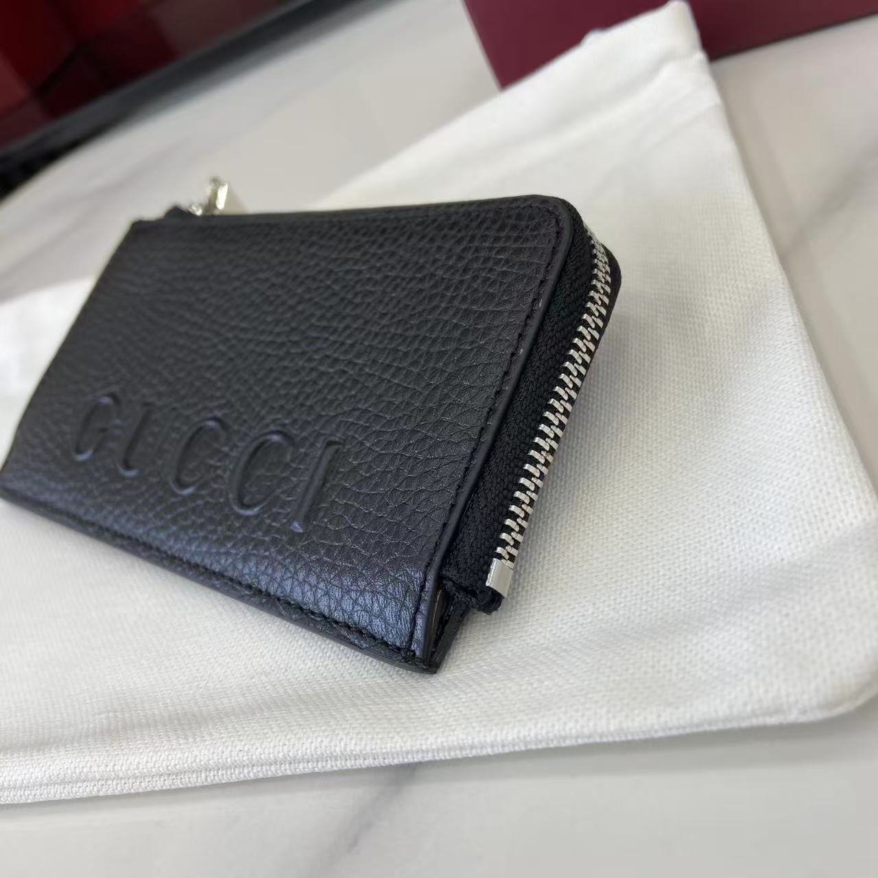 Gucci Zip Card Case With Logo - EUR FASHION