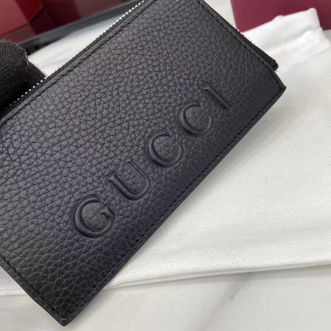 Gucci Zip Card Case With Logo - EUR FASHION