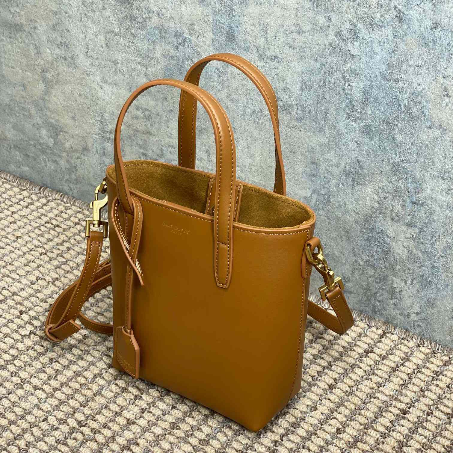 Saint Laurent Mini Toy Shopping Saint Laurent In Box Leather - EUR FASHION