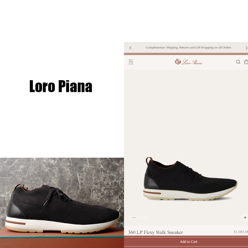 Loro Piana 360 LP Flexy Walk Sneaker - EUR FASHION