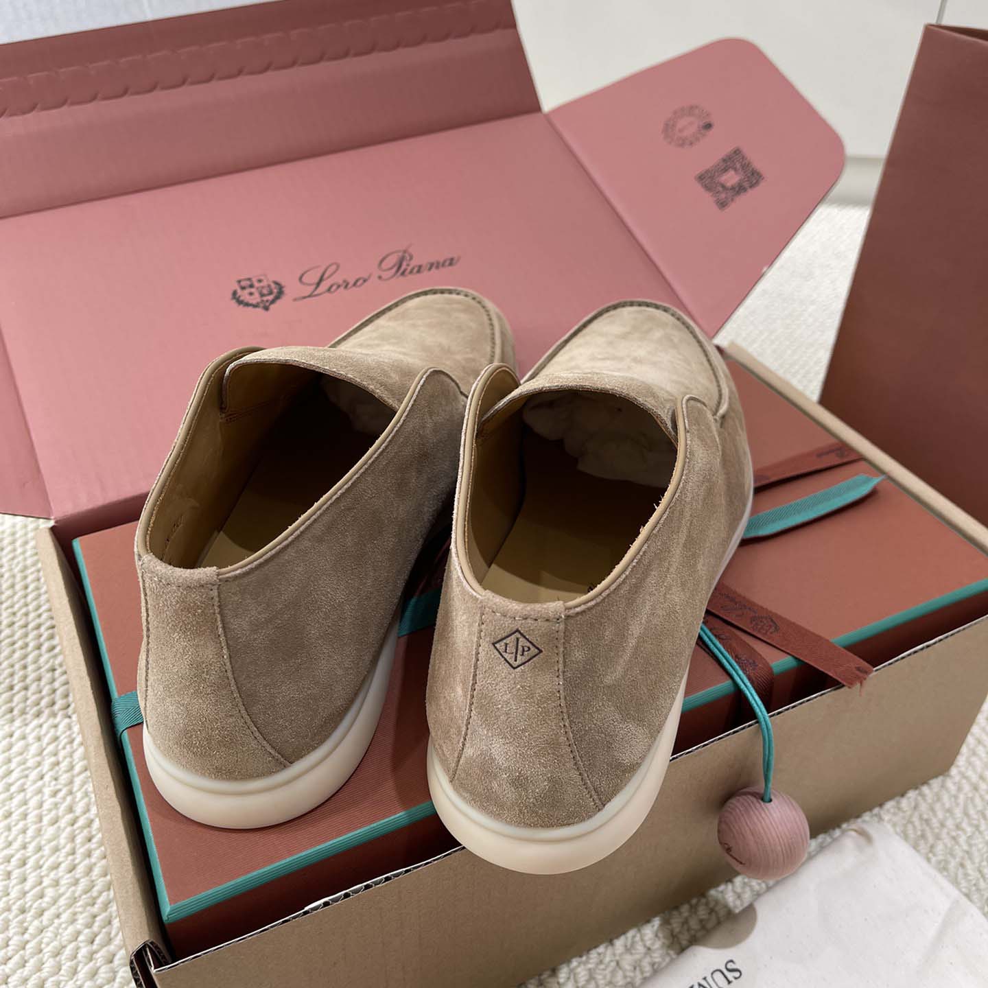 Loro Piana White Sole Summer Walk Loafers - EUR FASHION