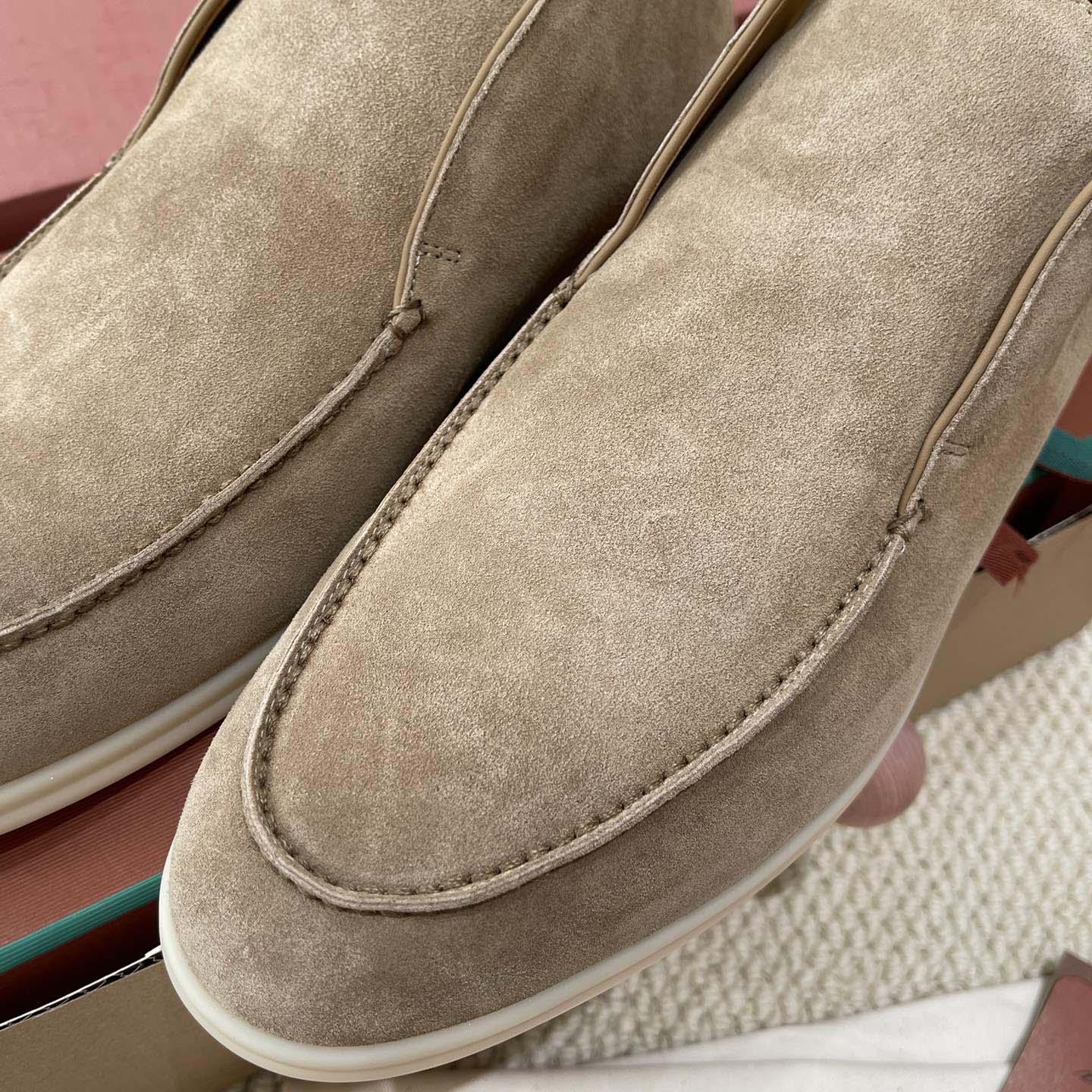 Loro Piana White Sole Summer Walk Loafers - EUR FASHION