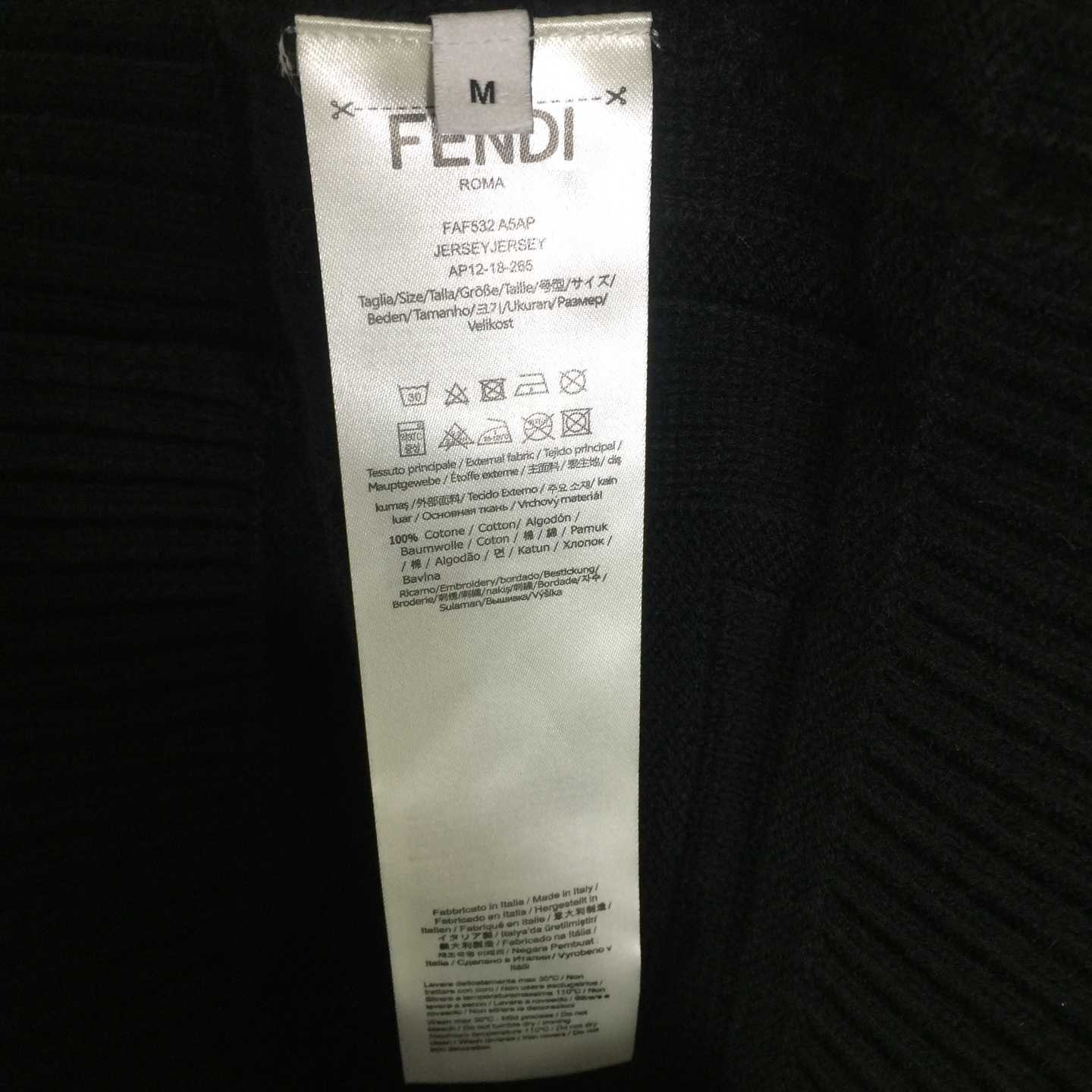 Fendi Black Wool Pullover - EUR FASHION