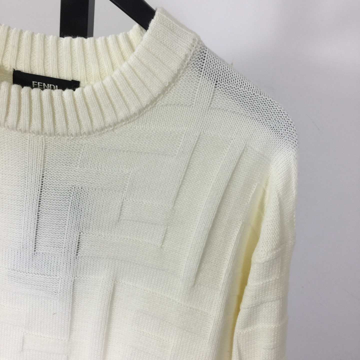 Fendi White Wool Pullover - EUR FASHION