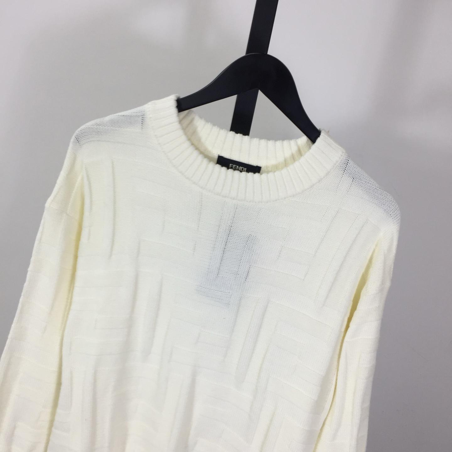 Fendi White Wool Pullover - EUR FASHION