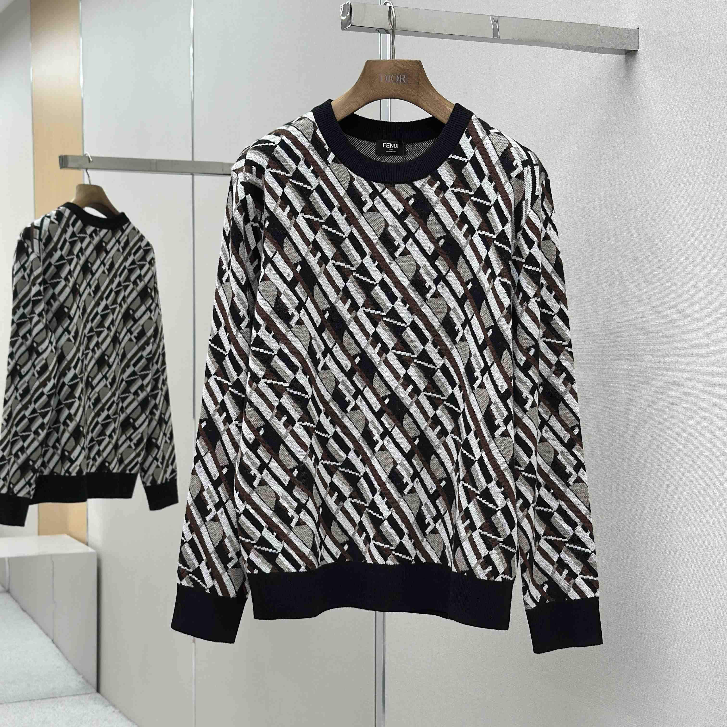 Fendi Multicolor Wool Jumper - EUR FASHION