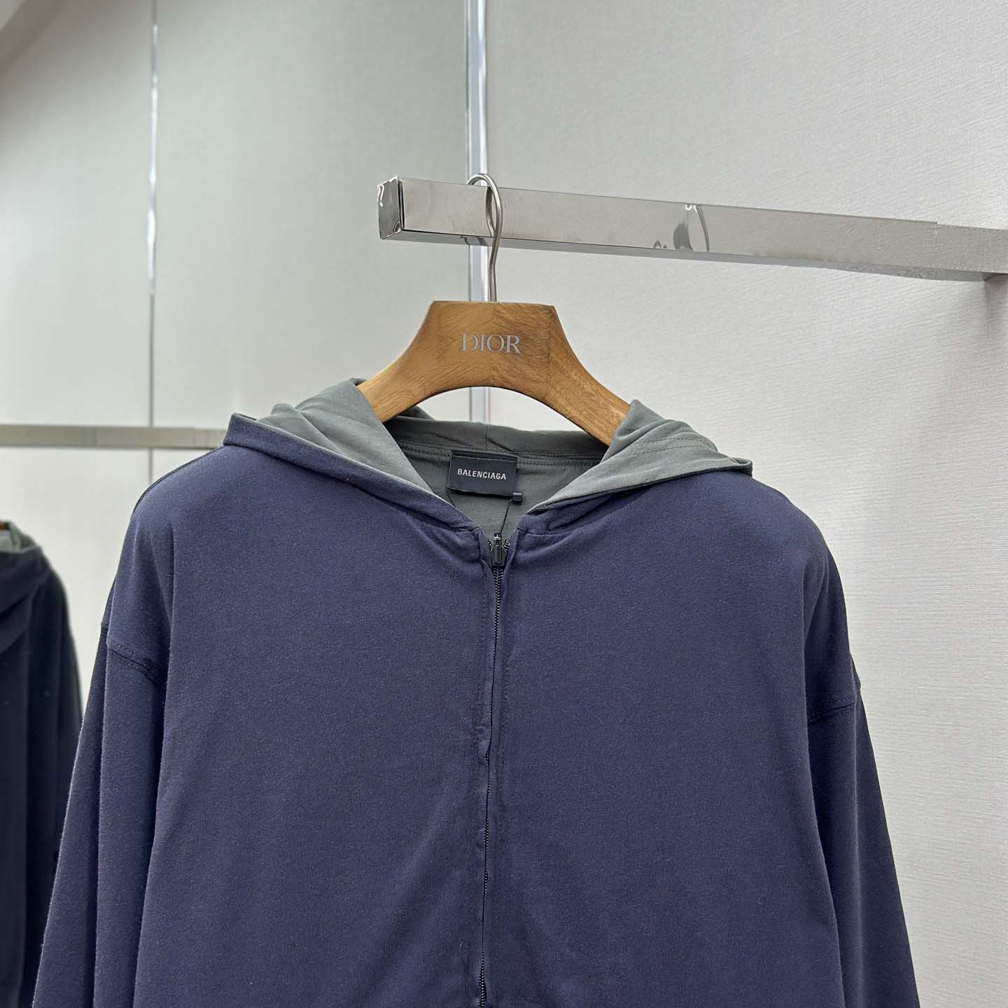 Balenciaga Back Reversible Zip-Up Hoodie - EUR FASHION