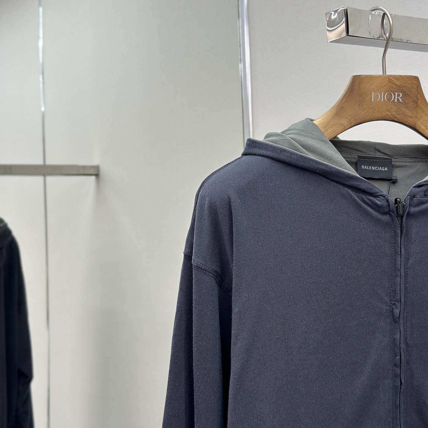 Balenciaga Back Reversible Zip-Up Hoodie - EUR FASHION