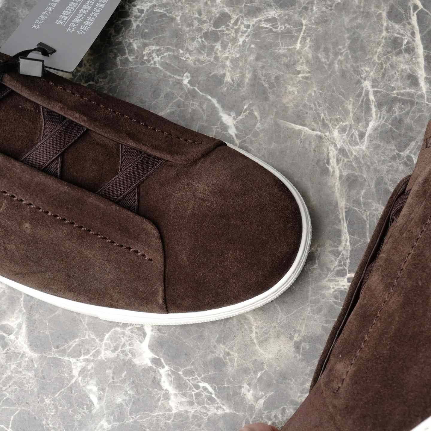 Zegna Utility Blue suede Triple Stitch™ Sneakers - EUR FASHION