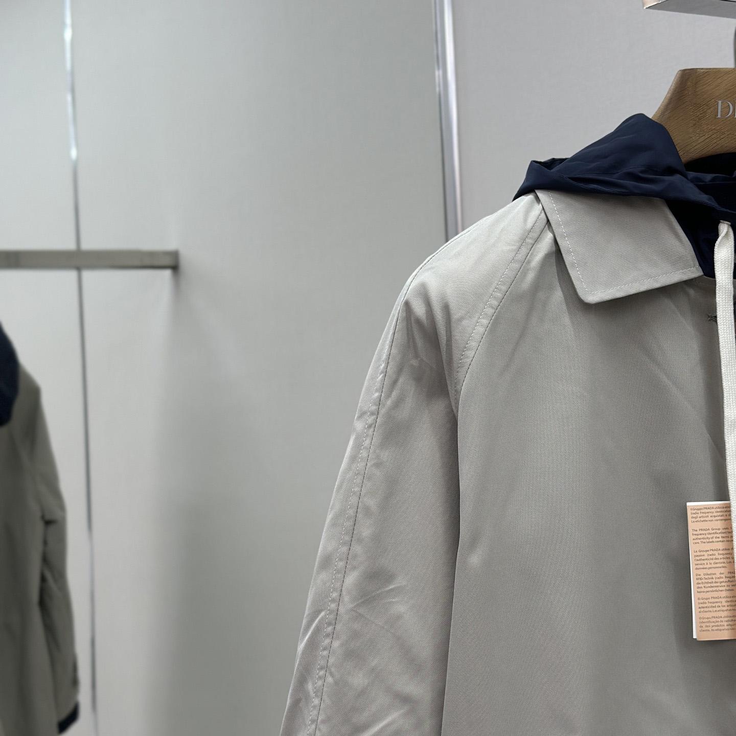 Miu Miu Panama Cotton And Technical Pongé Blouson Jacket - EUR FASHION