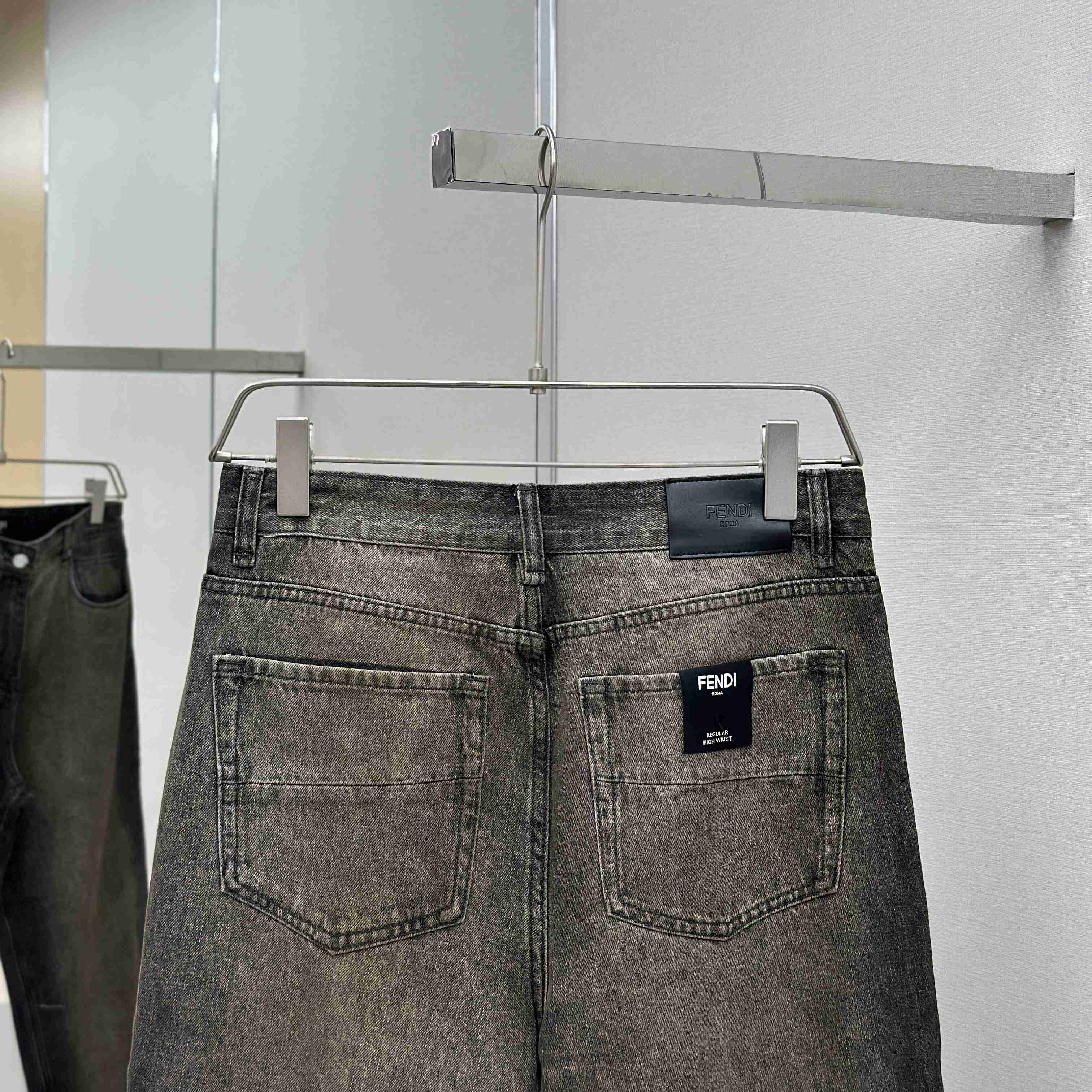 Fendi Grey Overdyed Jeans - EUR FASHION