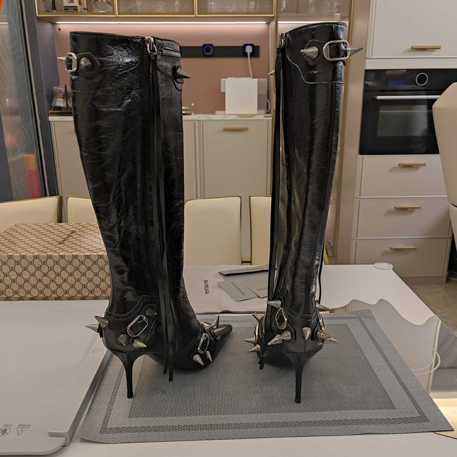 Balenciaga Cagole 90mm Boot In Black - EUR FASHION