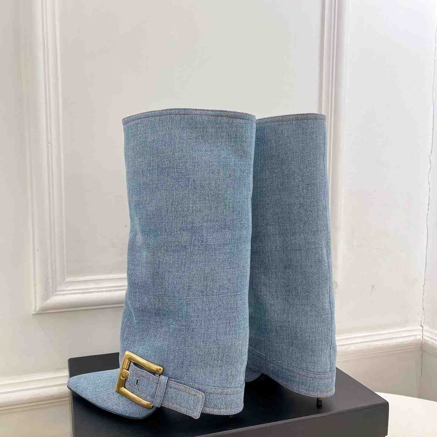 Balmain Anthem Denim Boots - EUR FASHION