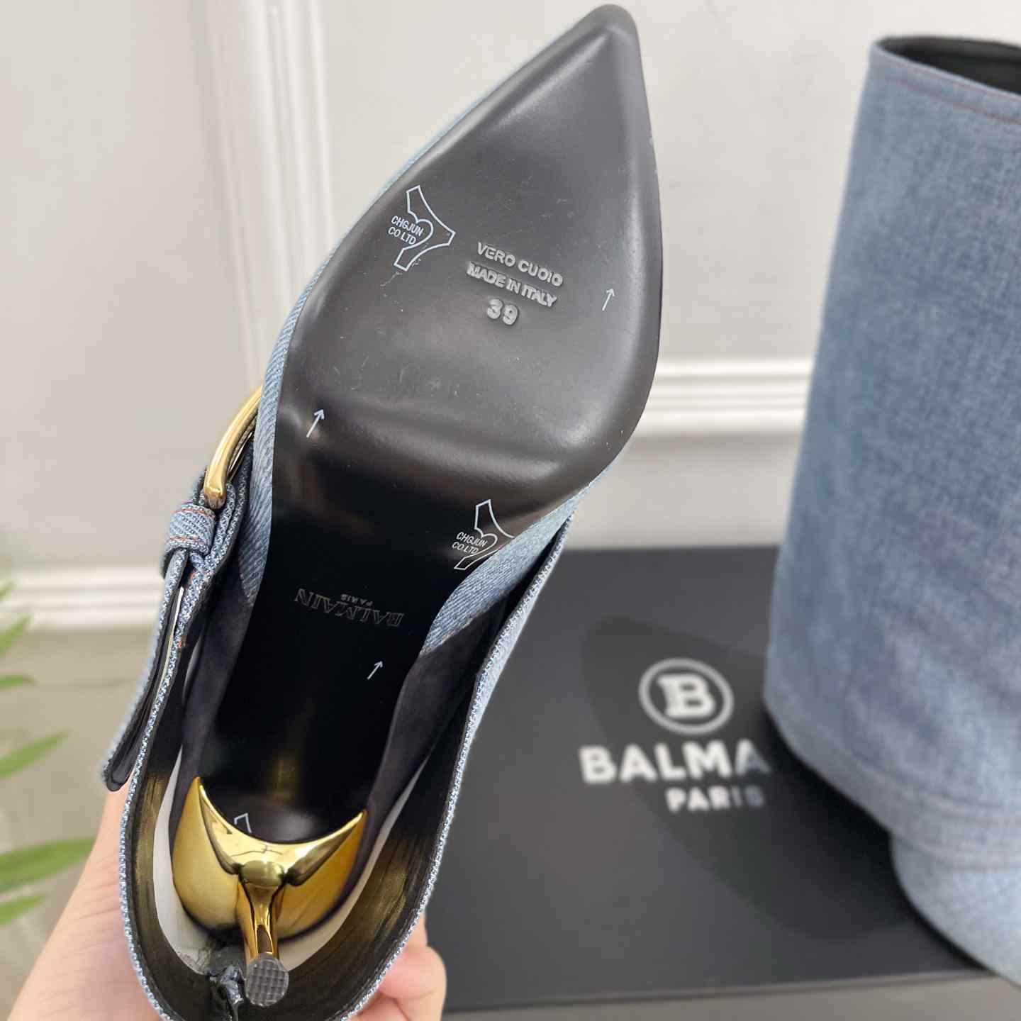 Balmain Anthem Denim Boots - EUR FASHION