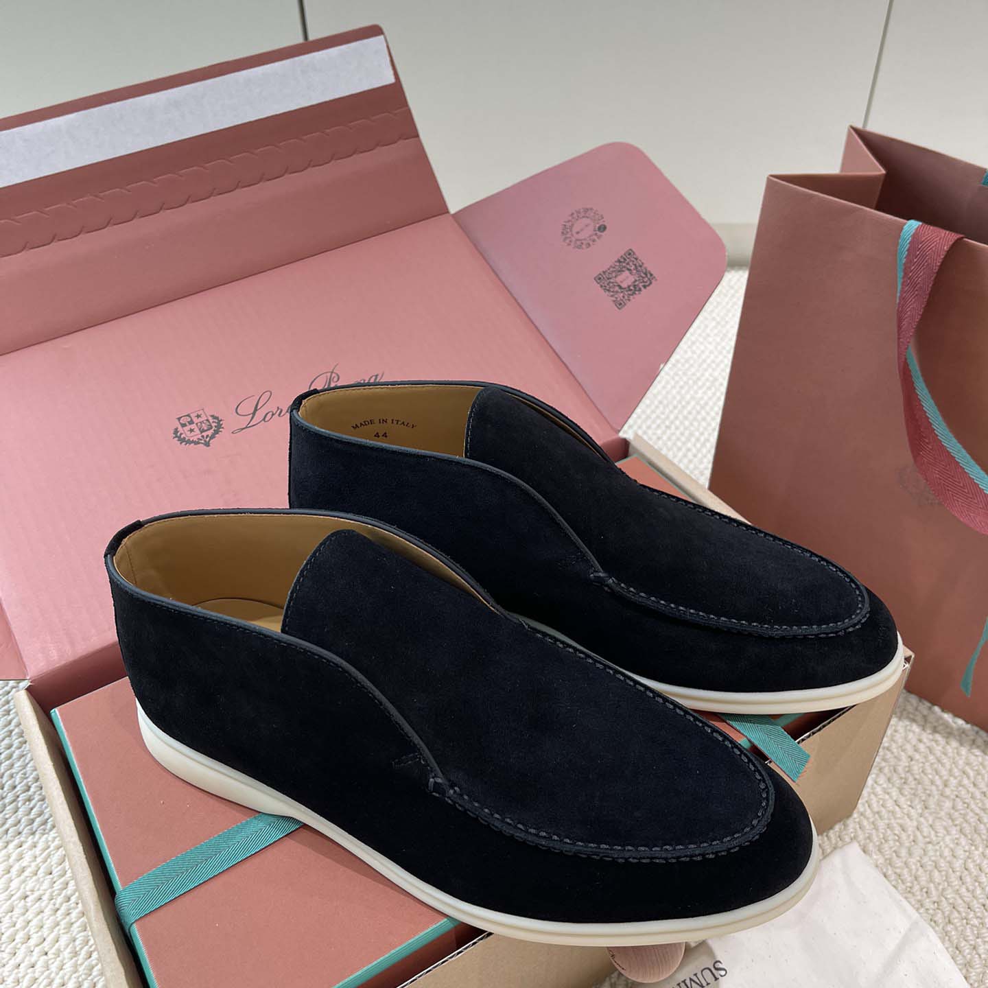 Loro Piana White Sole Summer Walk Loafers - EUR FASHION