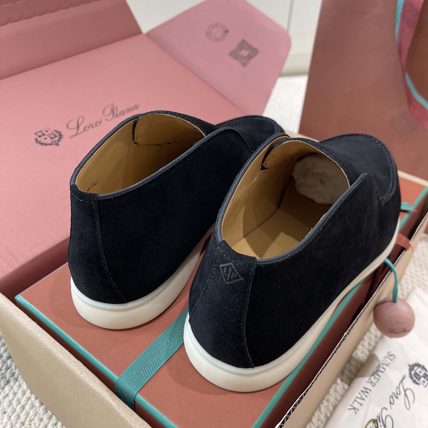 Loro Piana White Sole Summer Walk Loafers - EUR FASHION