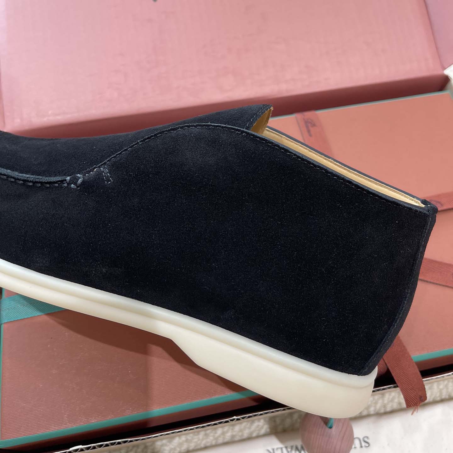 Loro Piana White Sole Summer Walk Loafers - EUR FASHION