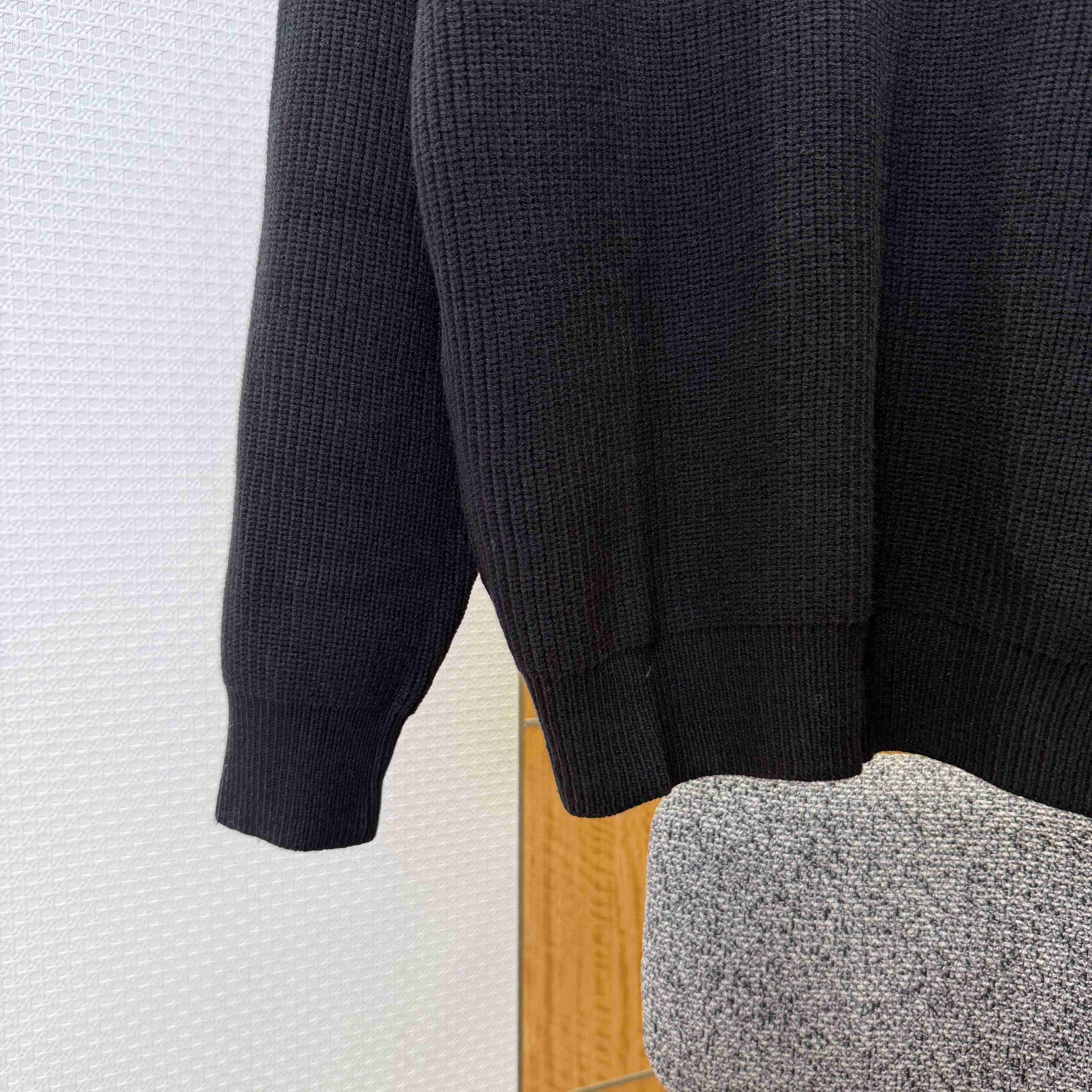 Balenciaga Logo-patch Stretch-wool Jumper - EUR FASHION