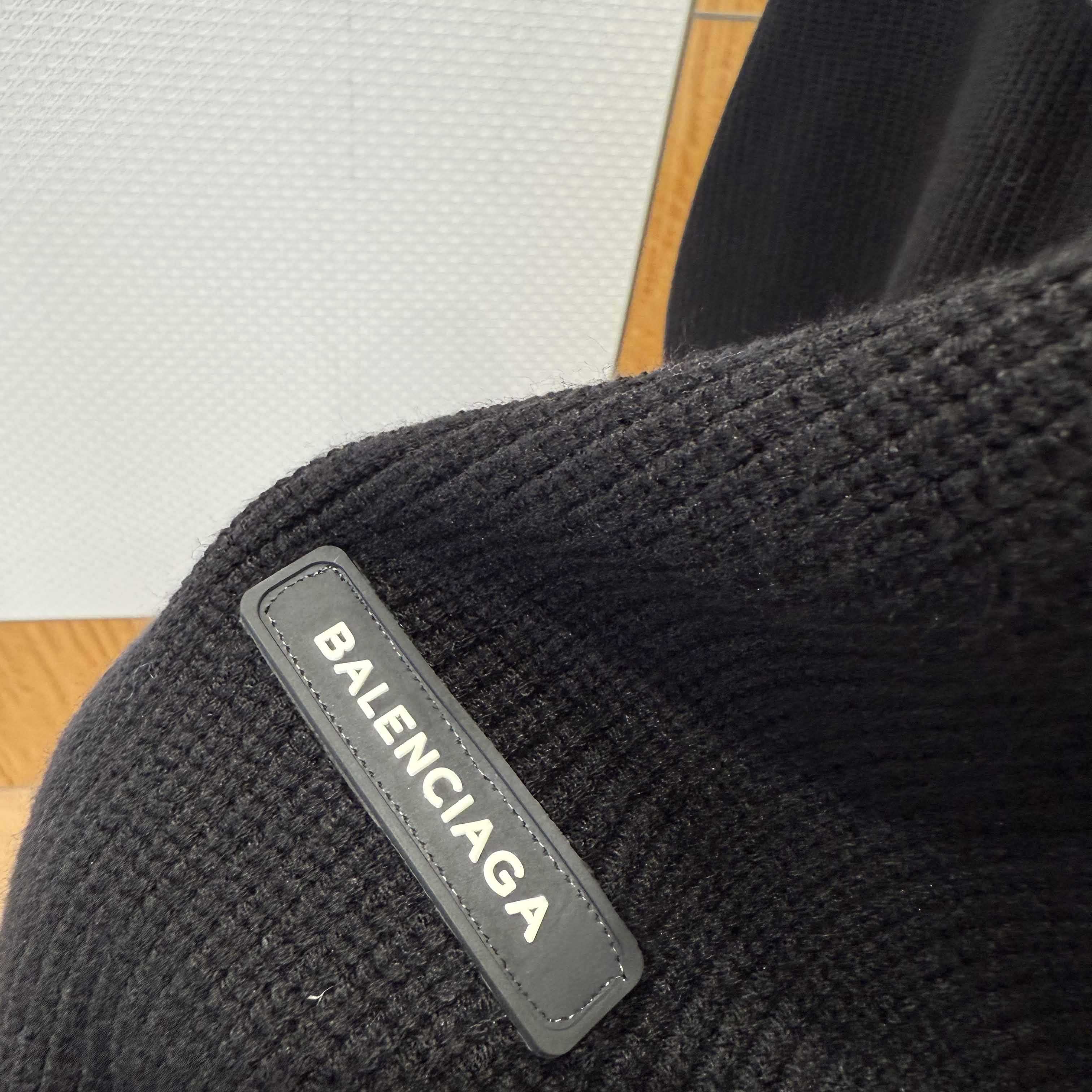 Balenciaga Logo-patch Stretch-wool Jumper - EUR FASHION