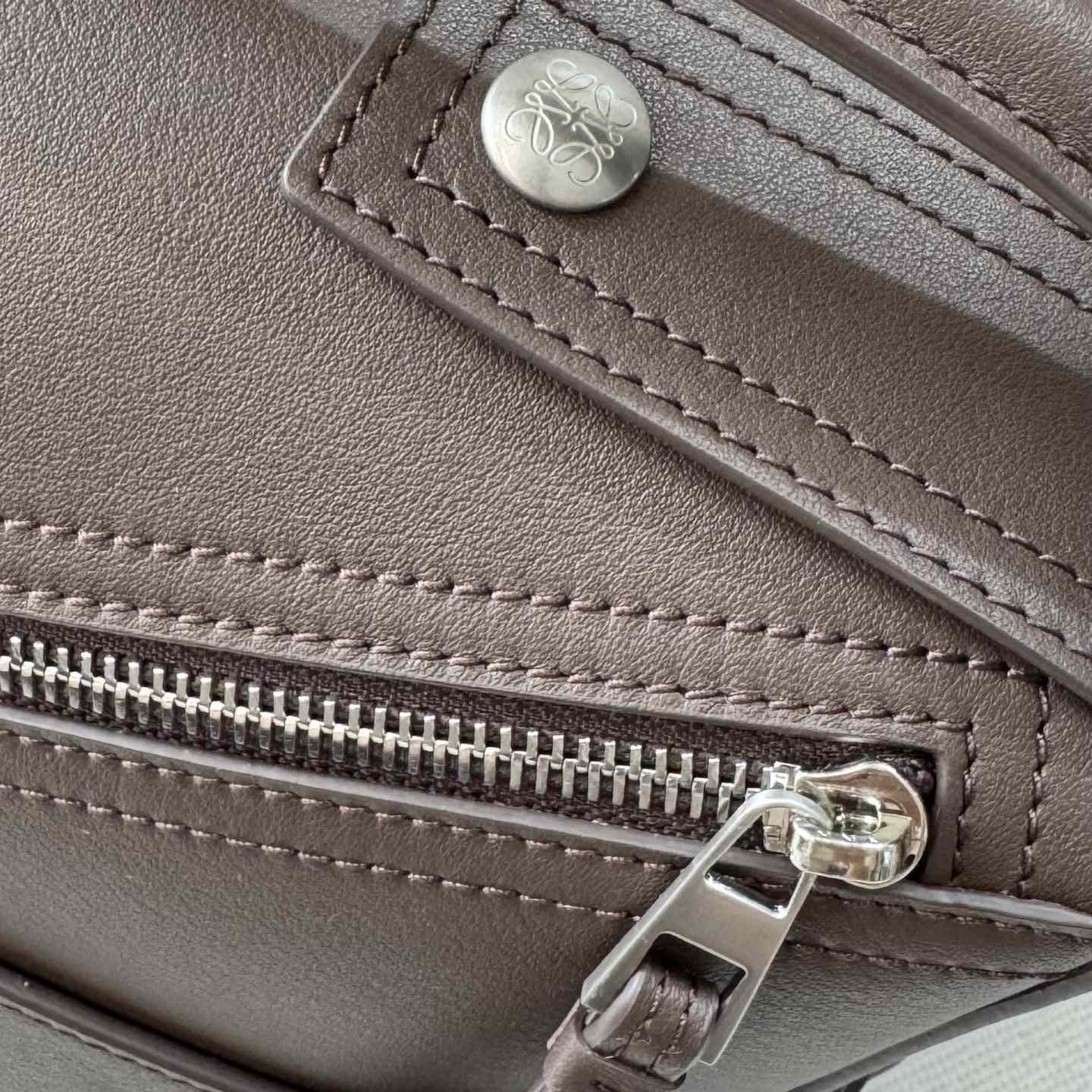 Loewe Small Puzzle Biker Bag In Shiny Calfskin - EUR FASHION