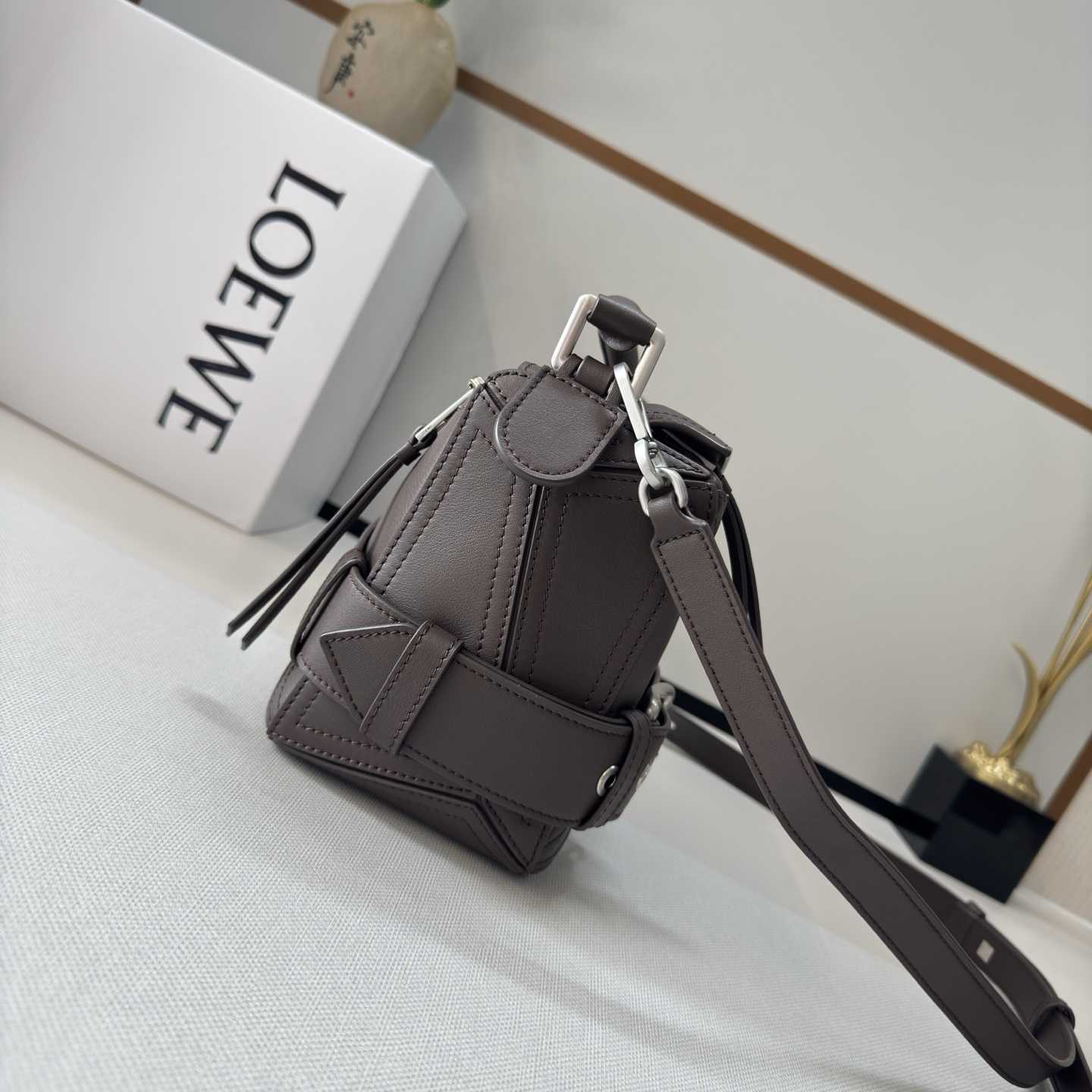Loewe Small Puzzle Biker Bag In Shiny Calfskin - EUR FASHION