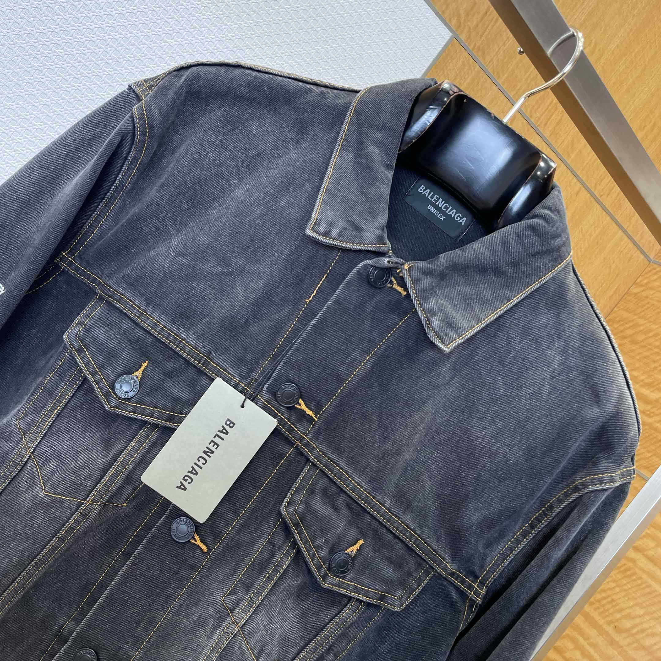 Balenciaga Graffiti Denim Jacket - EUR FASHION