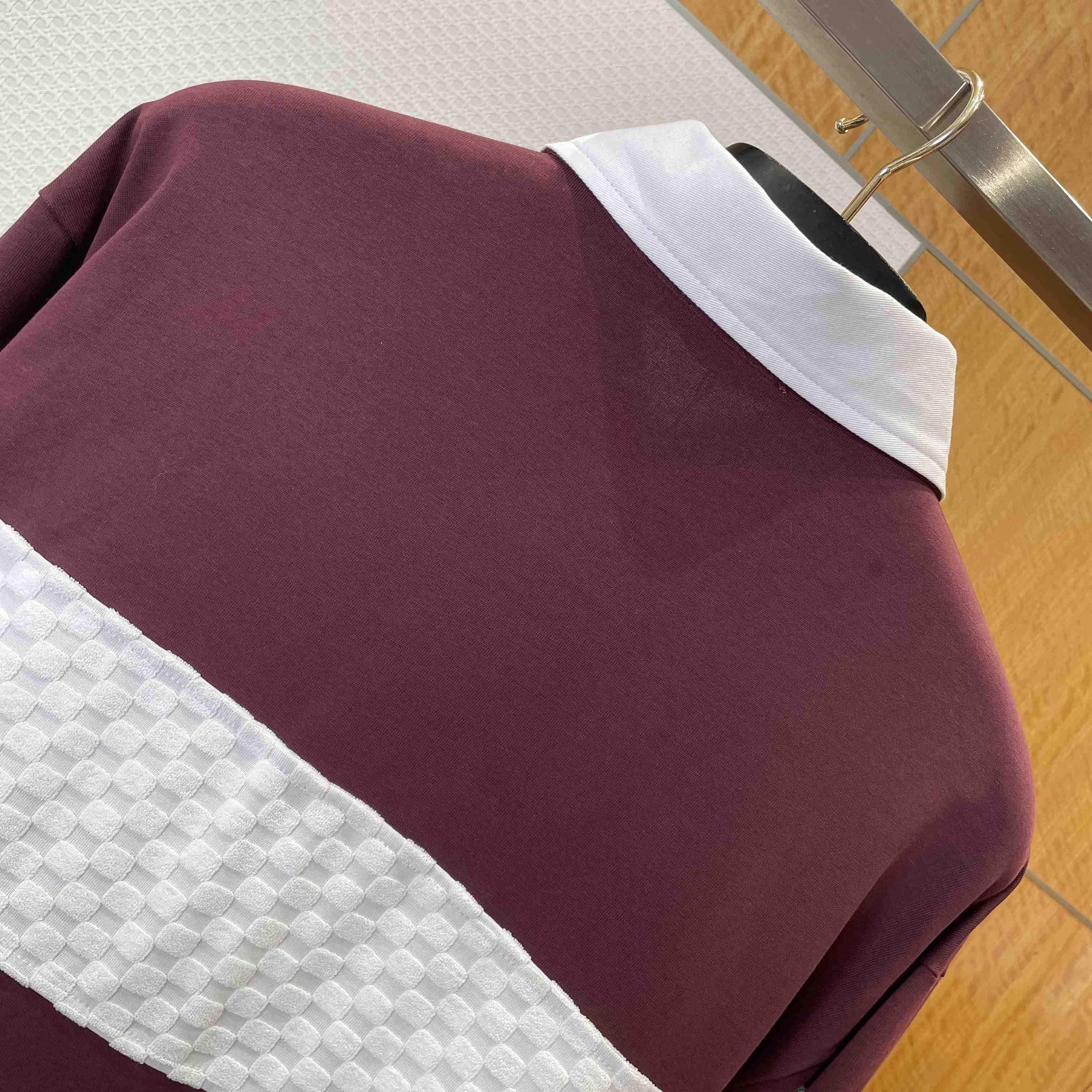 Louis Vuitton Damier Striped Long-Sleeved Polo Shirt   1AIKBY - EUR FASHION