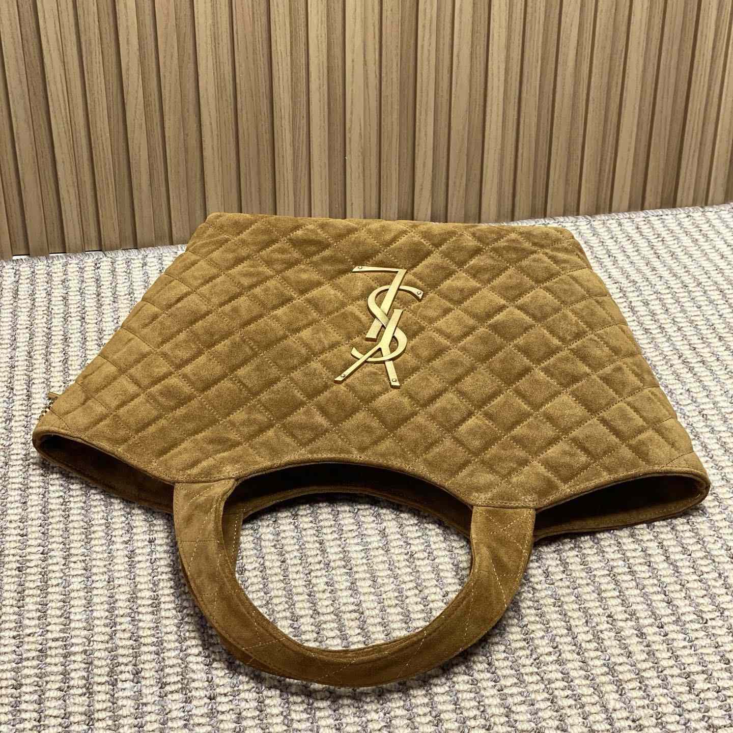 Saint Laurent Icare Medium In Quilted Suede  - EUR FASHION