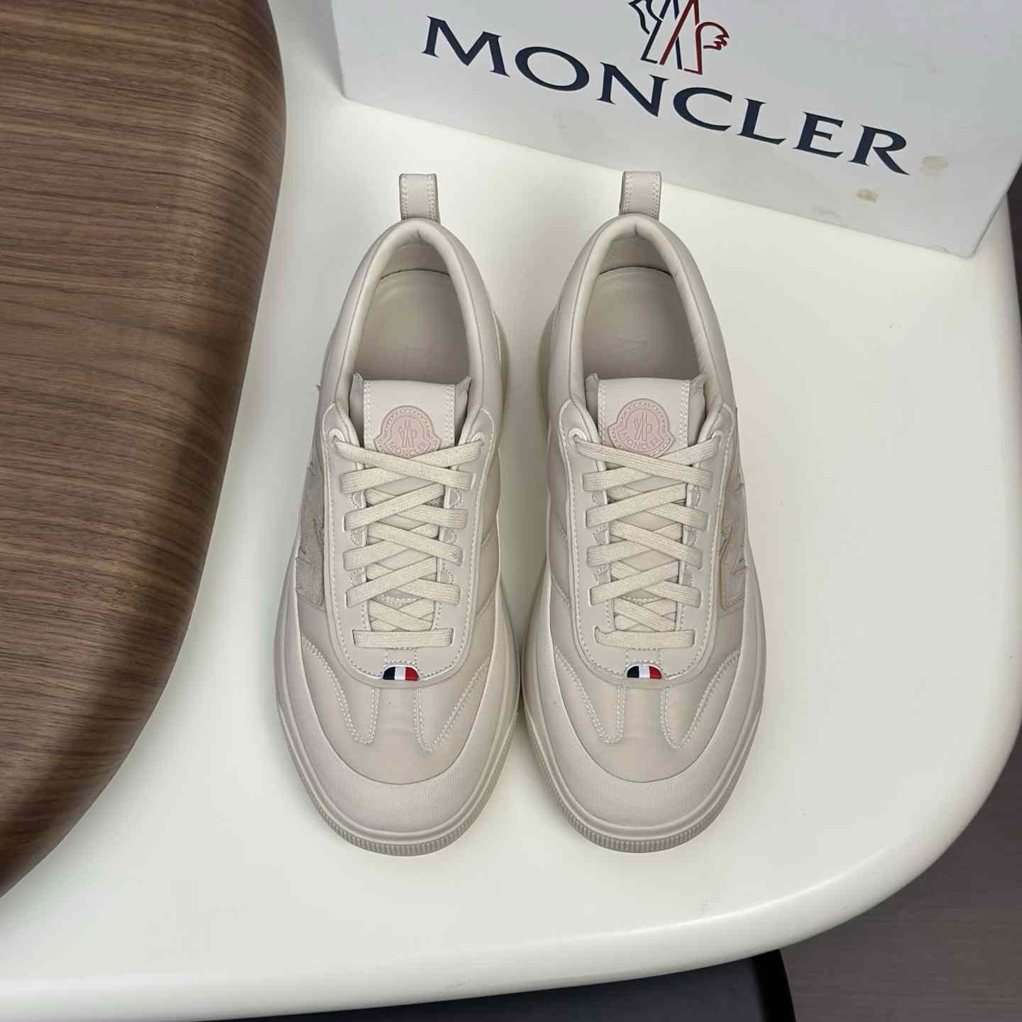 Moncler Men's White Altive Nubuck Suede Sneakers - EUR FASHION