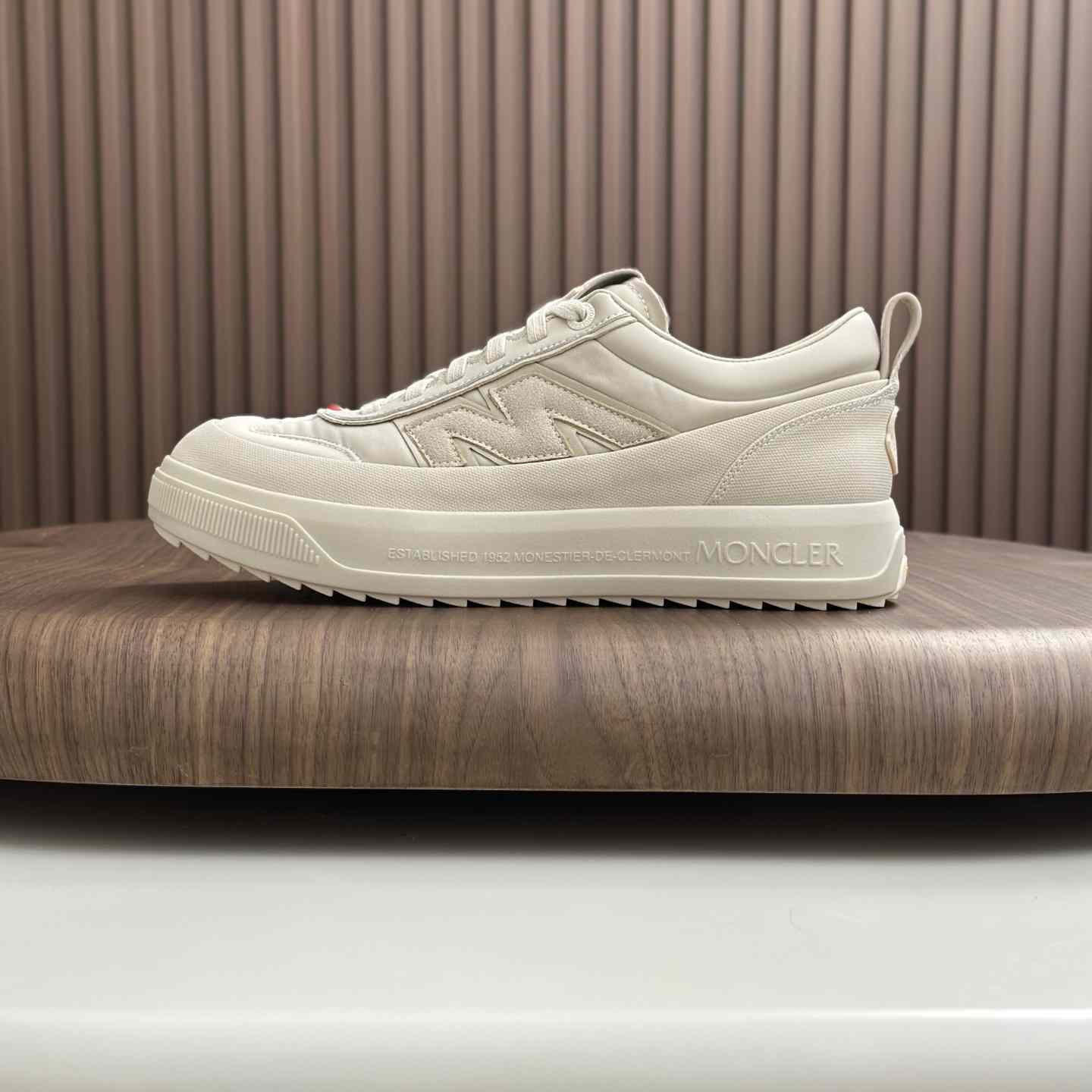 Moncler Men's White Altive Nubuck Suede Sneakers - EUR FASHION