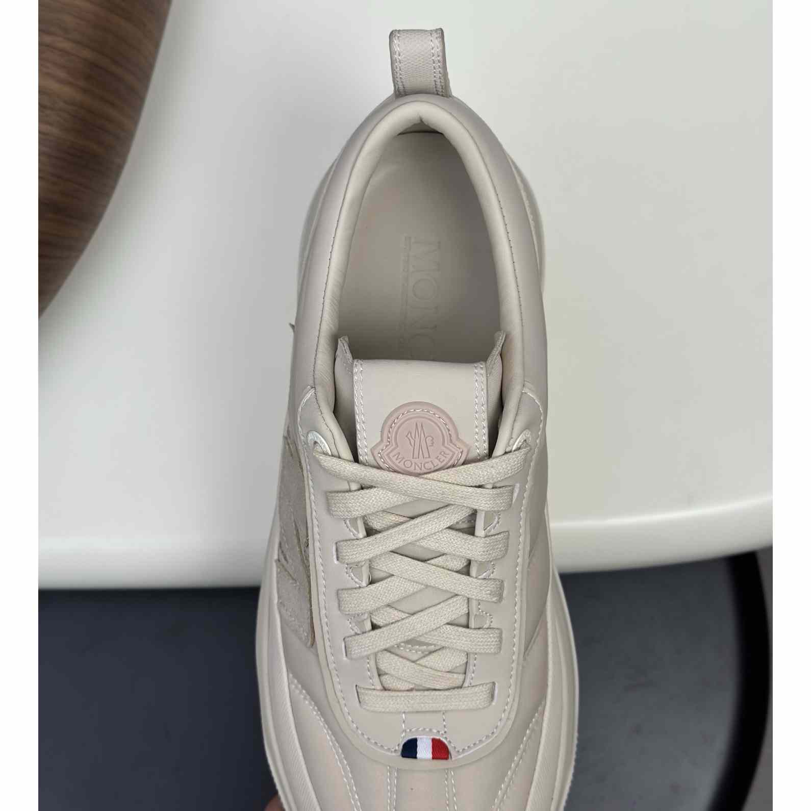Moncler Men's White Altive Nubuck Suede Sneakers - EUR FASHION