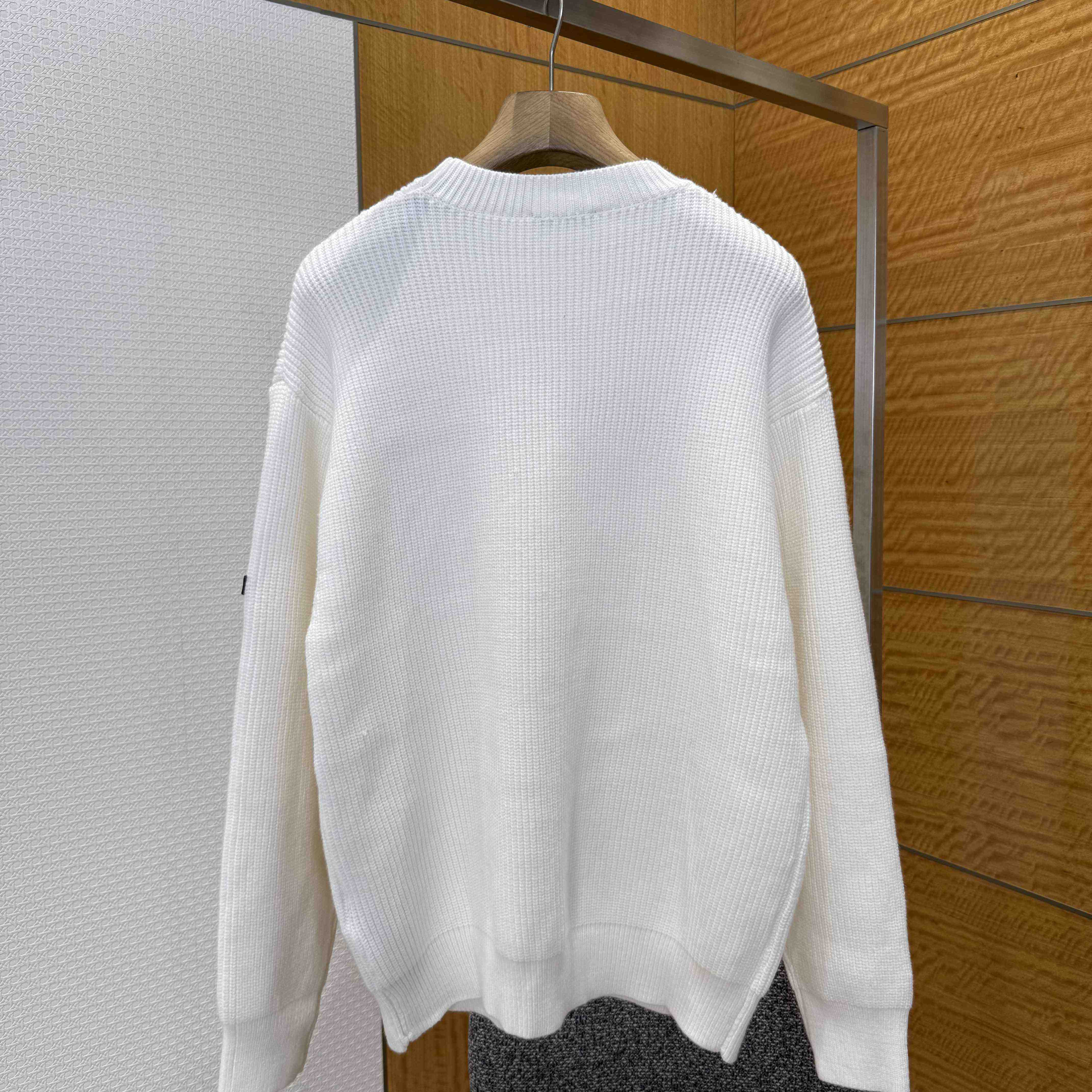 Balenciaga Logo-patch Stretch-wool Jumper - EUR FASHION