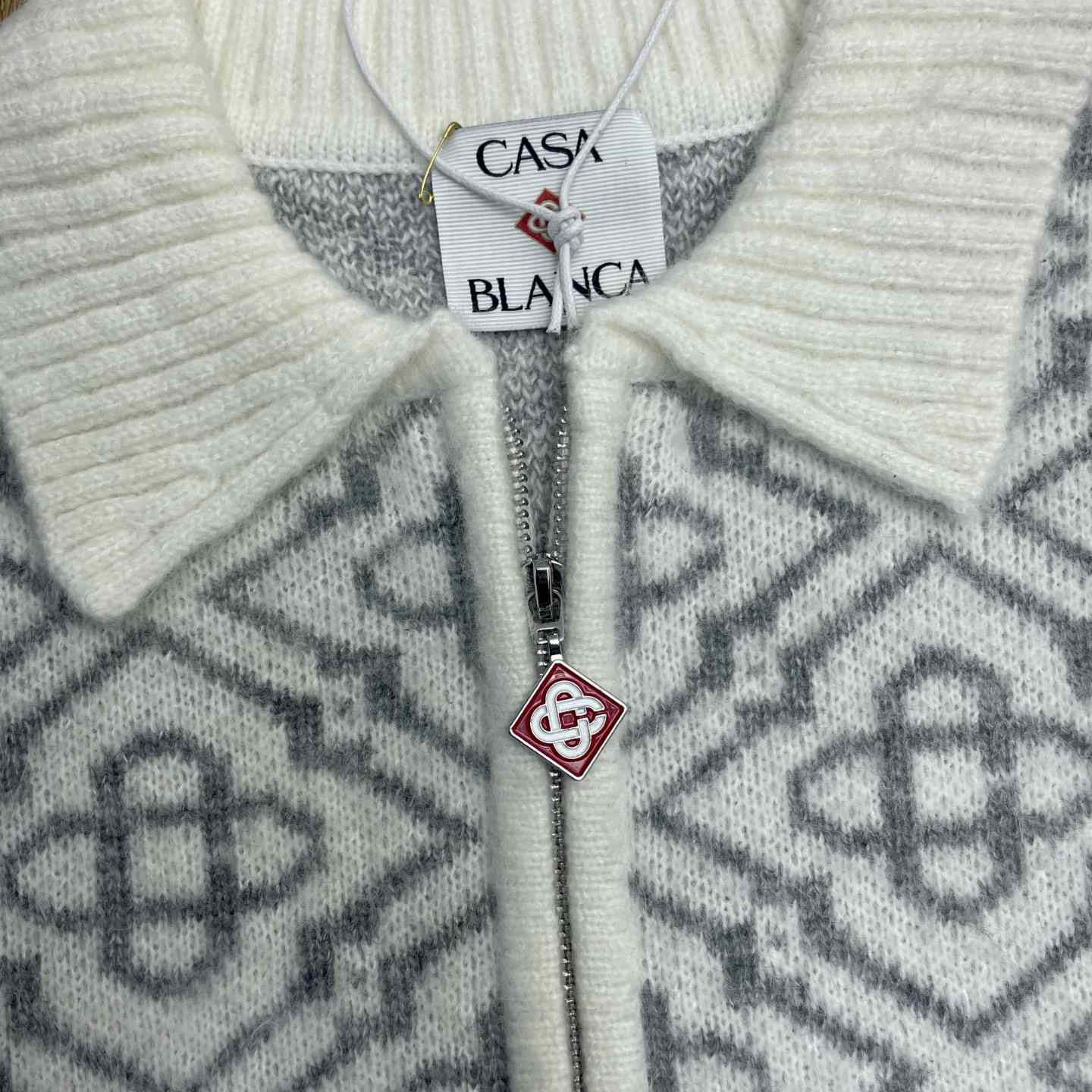 Casablanca Logo-pattern Zip-fastening Cardigan   D0115 - EUR FASHION