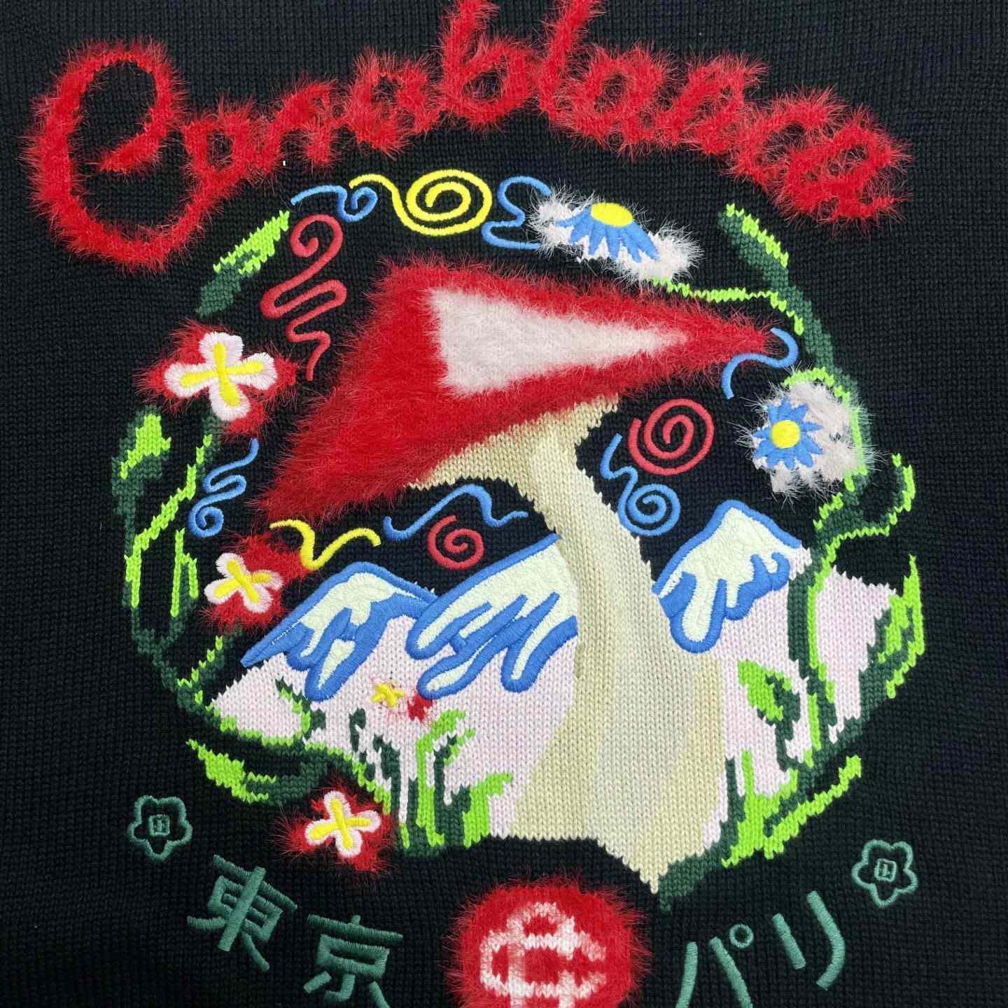 Casablanca Cotton Embroidered Mushroom Jumper  D0113 - EUR FASHION