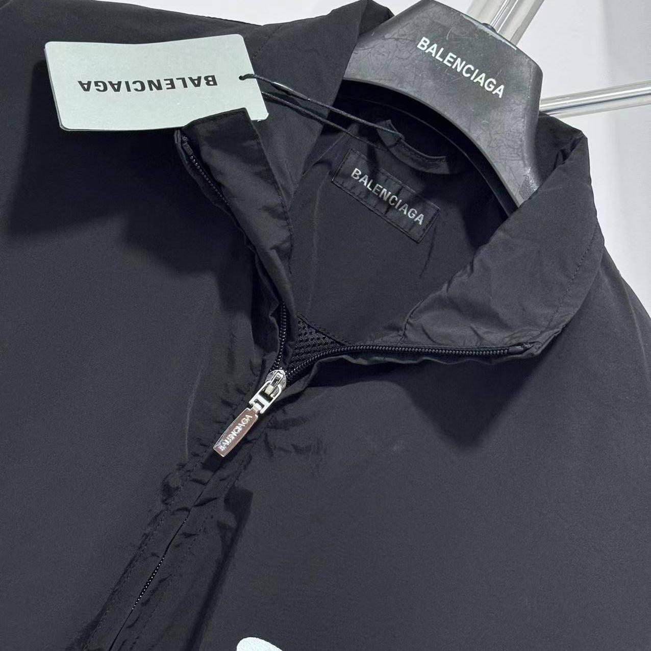 Balenciaga Tracksuit Jacket Medium Fit In Black  - EUR FASHION