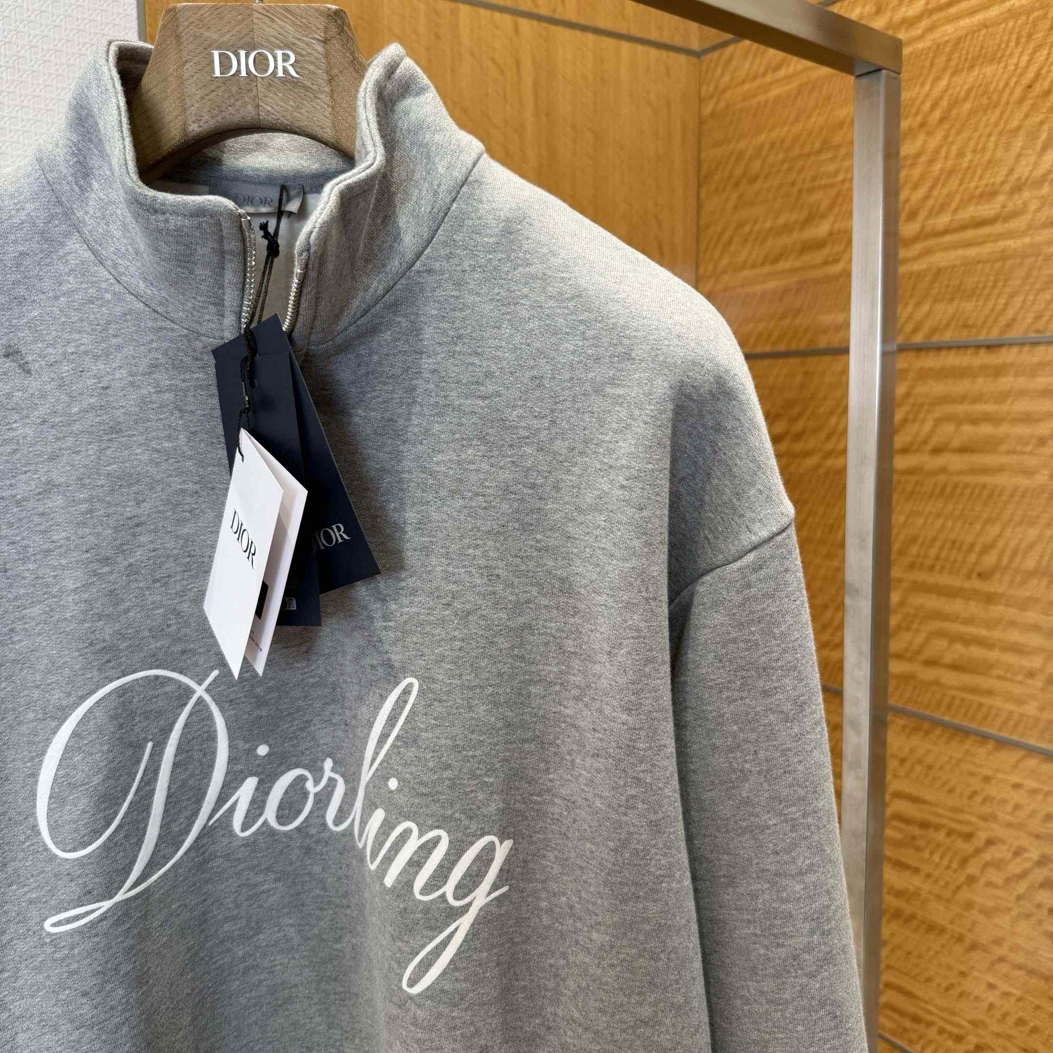 Dior Diorling Sweatshirt with Zipped Collar - EUR FASHION
