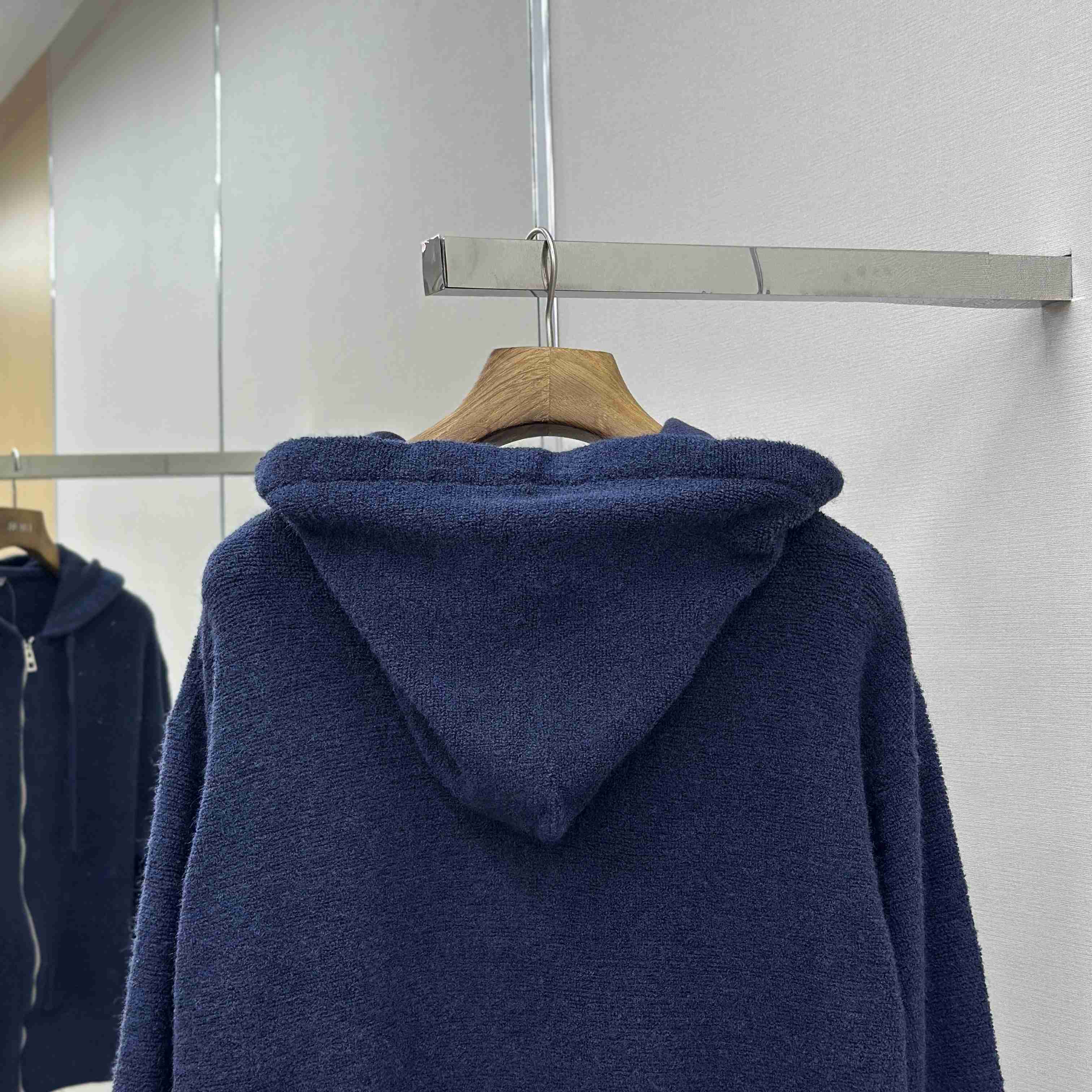 Loewe Anagram Zip-up Hoodie In Wool - EUR FASHION